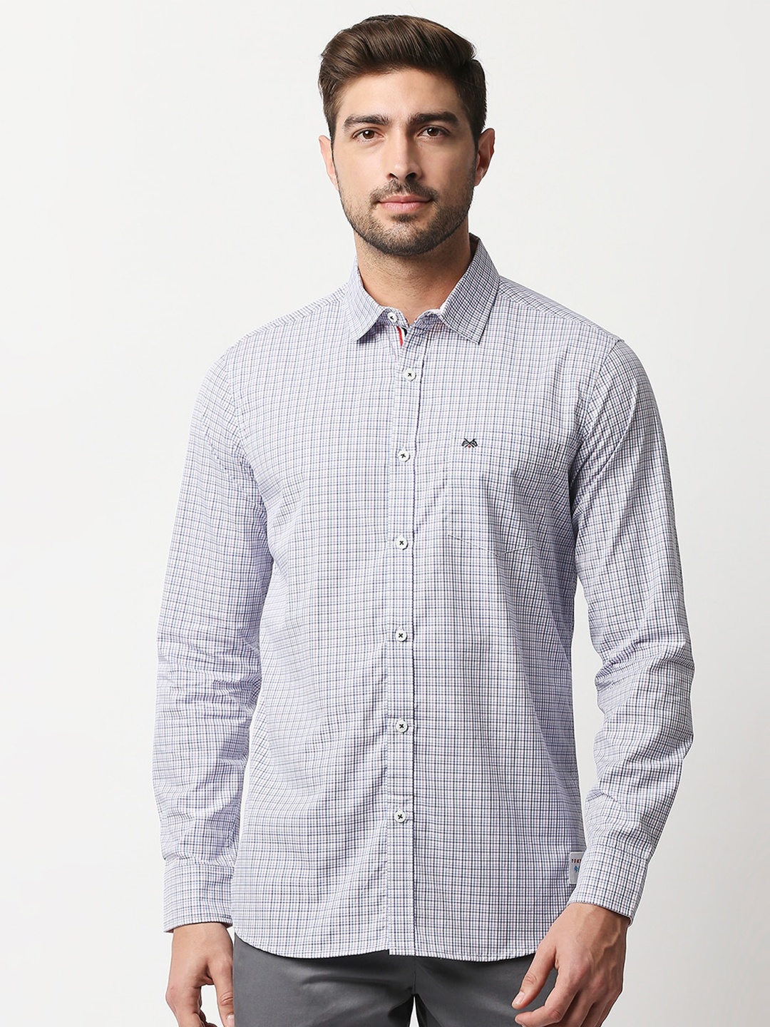 Thomas Scott Men White & Blue Relaxed Checked Imported Cotton Casual Sustainable Shirt
Thomas Scott Men White & Blue Relaxed Checked Imported Cotton Casual Sustainable Shirt