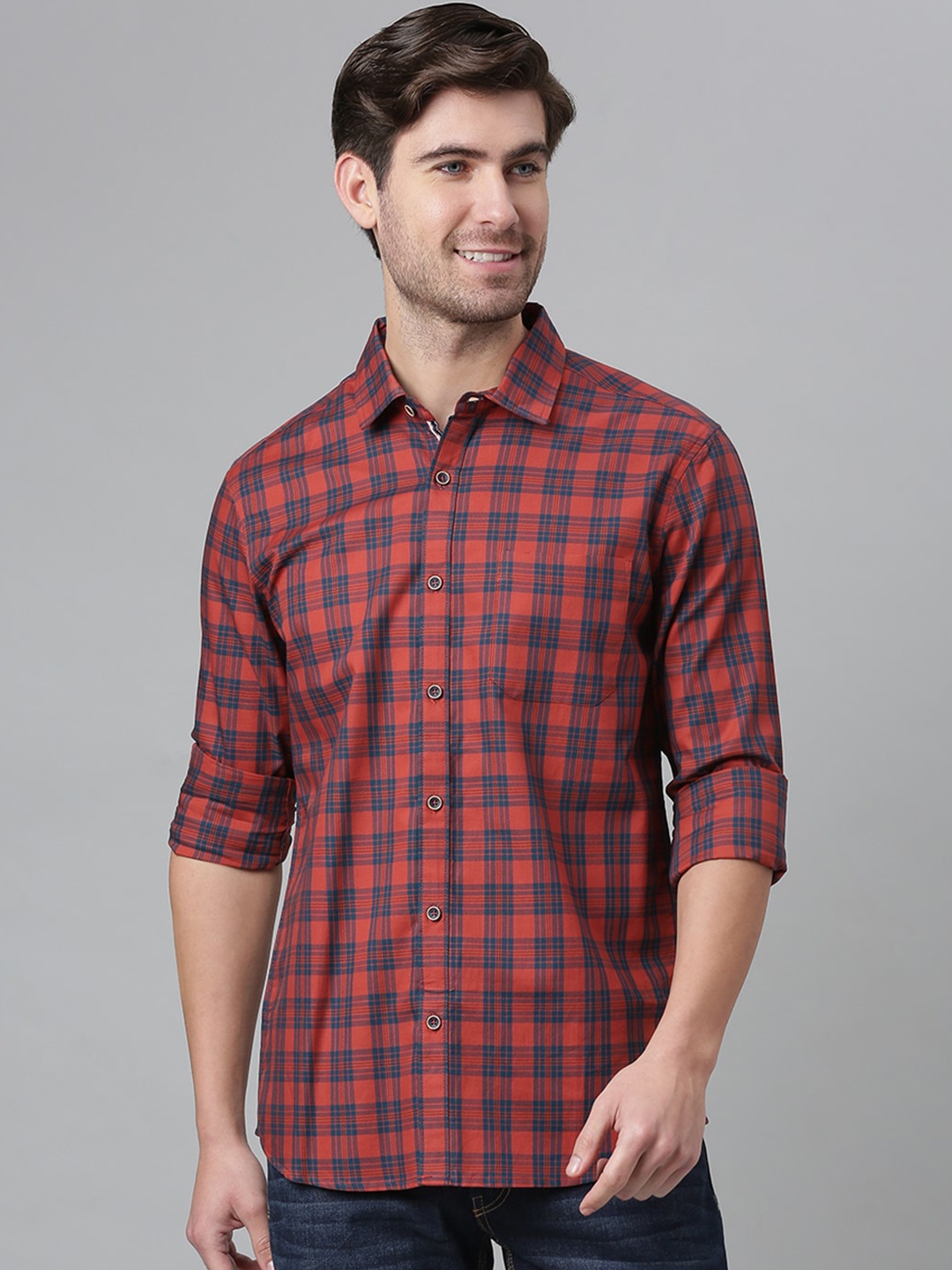 Thomas Scott Men Red Relaxed Tartan Checks Checked Pure Cotton Casual Sustainable Shirt
Thomas Scott Men Red Relaxed Tartan Checks Checked Pure Cotton Casual Sustainable Shirt
