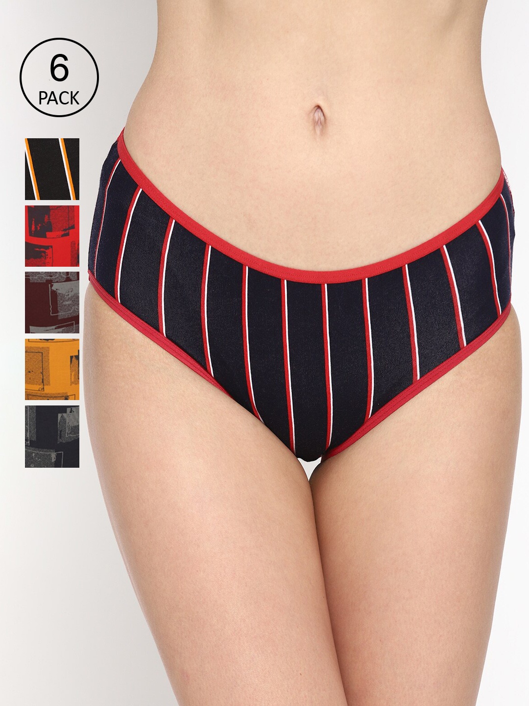 Skidlers Women 6 Pcs Antibacterial Bikini Briefs SKD-BRIEF-42-MUS-WNE-NVY-RED-44-RED-MUS-6, Assorted
Skidlers Women 6 Pcs Antibacterial Bikini Briefs SKD-BRIEF-42-MUS-WNE-NVY-RED-44-RED-MUS-6, Assorted