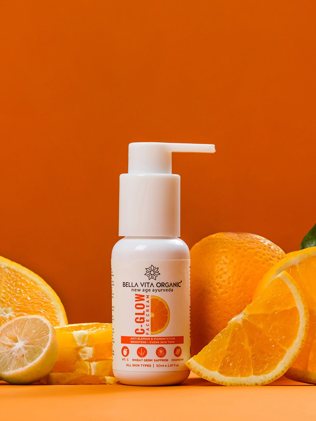 Bella Vita Organic Vitamin C-Glow Face Cream for Brightening & Glowing Skin - 50 ml, White
Bella Vita Organic Vitamin C-Glow Face Cream for Brightening & Glowing Skin - 50 ml, White
