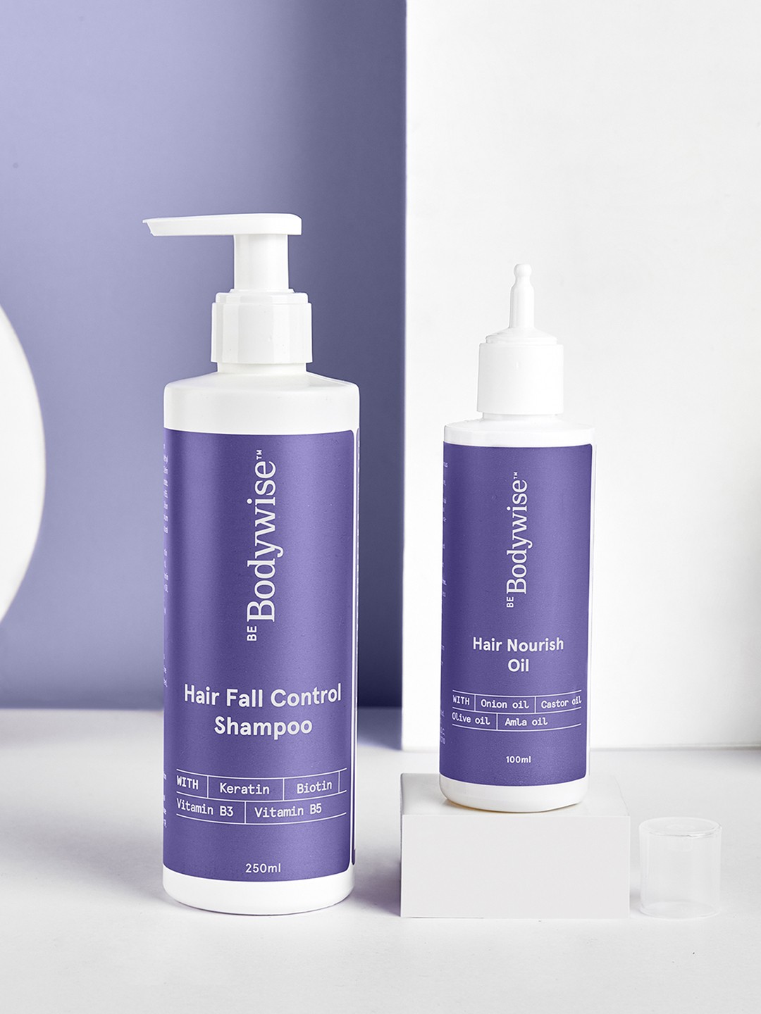 Be Bodywise Hair Fall Control Starter Pack with Hair Oil, Shampoo & Conditioner, Purple
Be Bodywise Hair Fall Control Starter Pack with Hair Oil, Shampoo & Conditioner, Purple