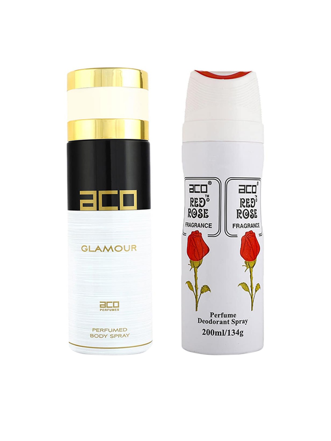 aco PERFUMES Women Set of 2 Glamour Body Spray & Red Rose Deodorant - 200 ml Each, White
aco PERFUMES Women Set of 2 Glamour Body Spray & Red Rose Deodorant - 200 ml Each, White