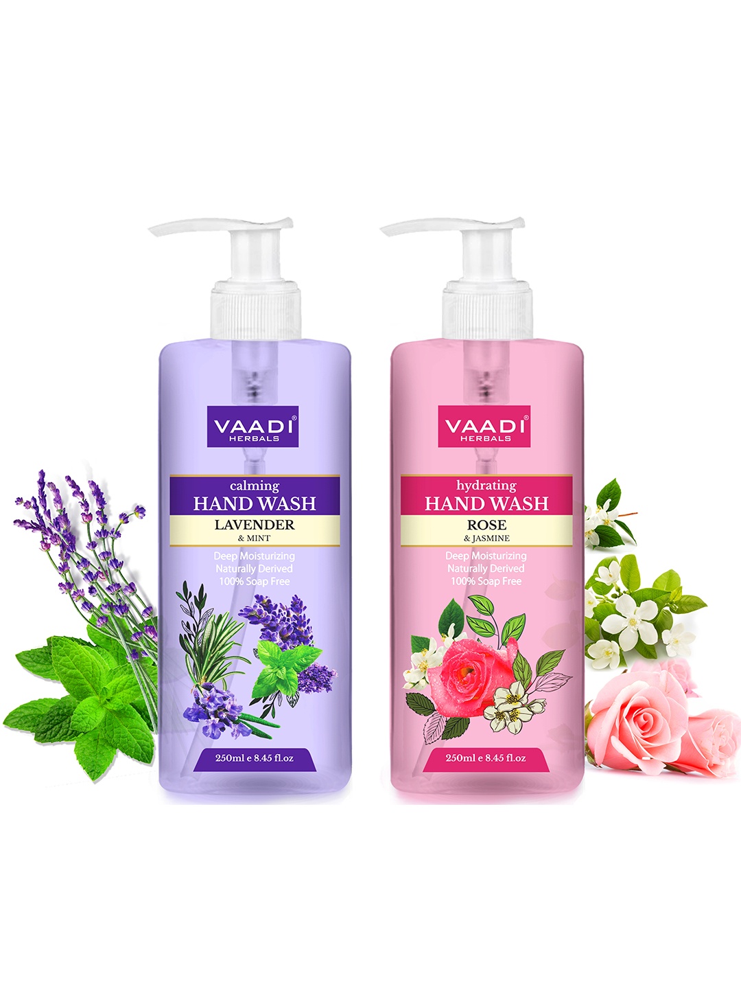 Vaadi Herbals Very Aromatic Rose & Lavender Luxurious Handwash Combo - 250 ml Each, Blue
Vaadi Herbals Very Aromatic Rose & Lavender Luxurious Handwash Combo - 250 ml Each, Blue