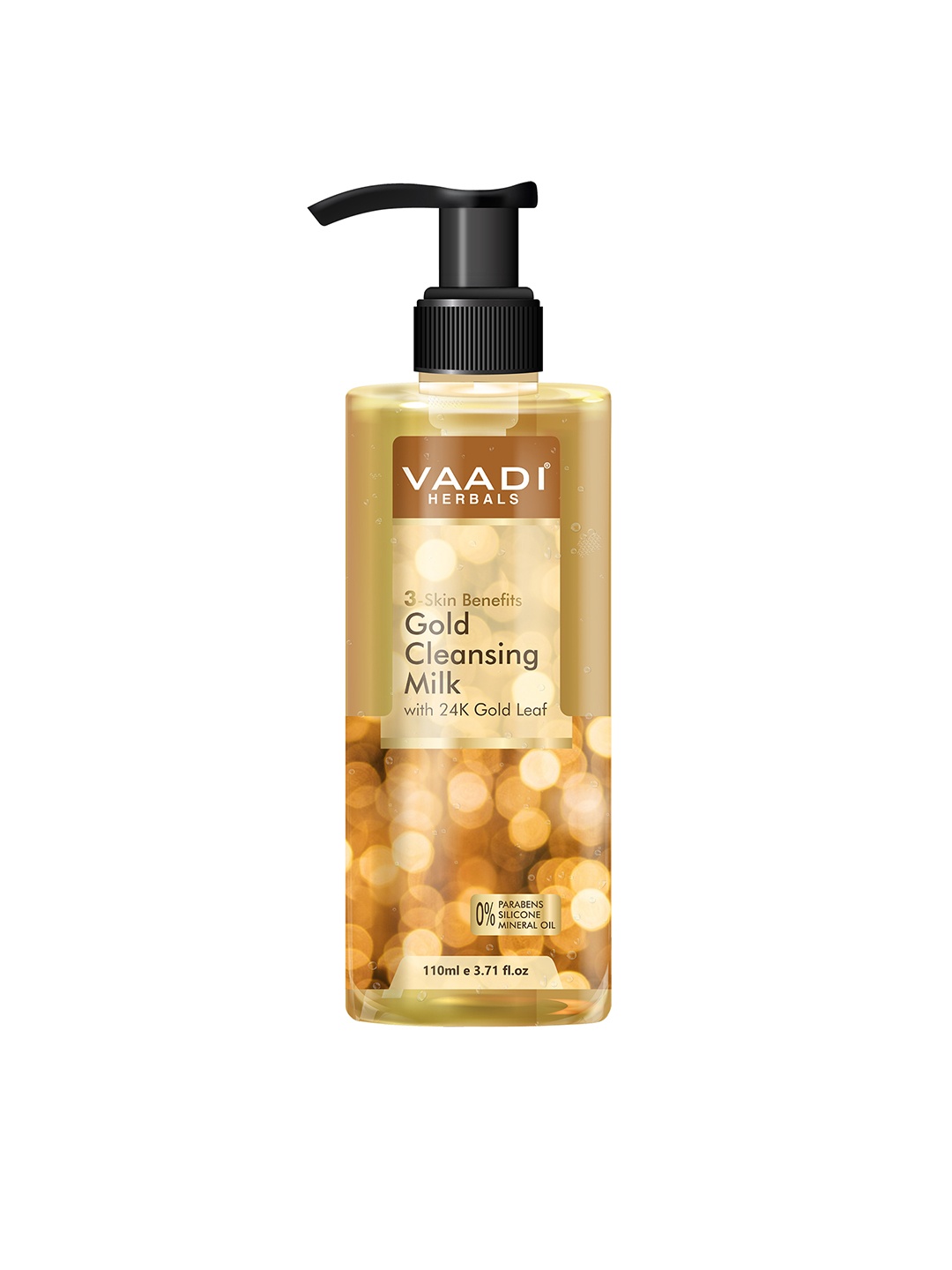 Vaadi Herbals Gold Cleansing Milk with 24K Gold Leaf - 3-Skin Benefits - 110ml, Brown
Vaadi Herbals Gold Cleansing Milk with 24K Gold Leaf - 3-Skin Benefits - 110ml, Brown