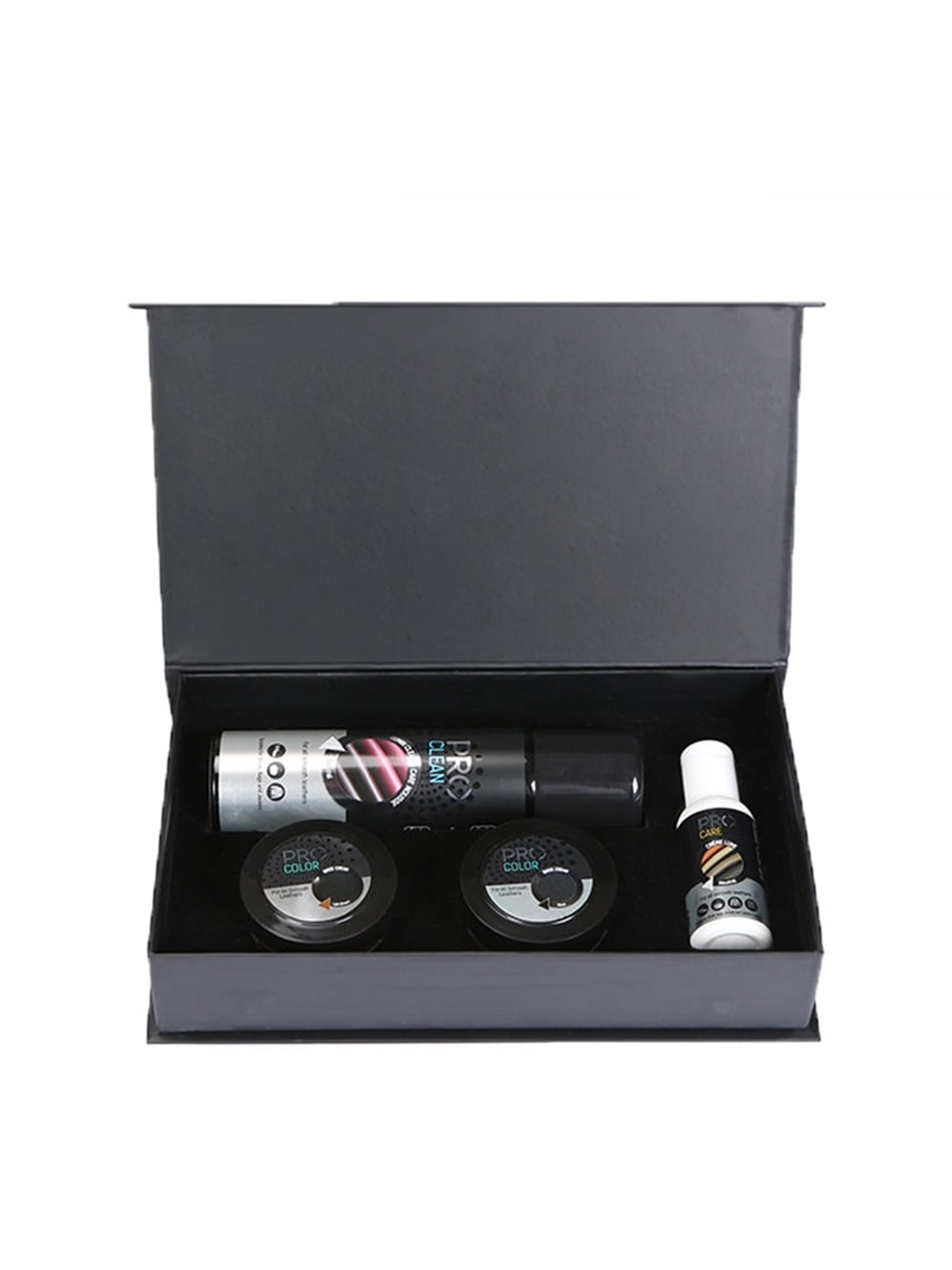 PRO Shoe Care Travel Kit Medium MDF Box, Transparent