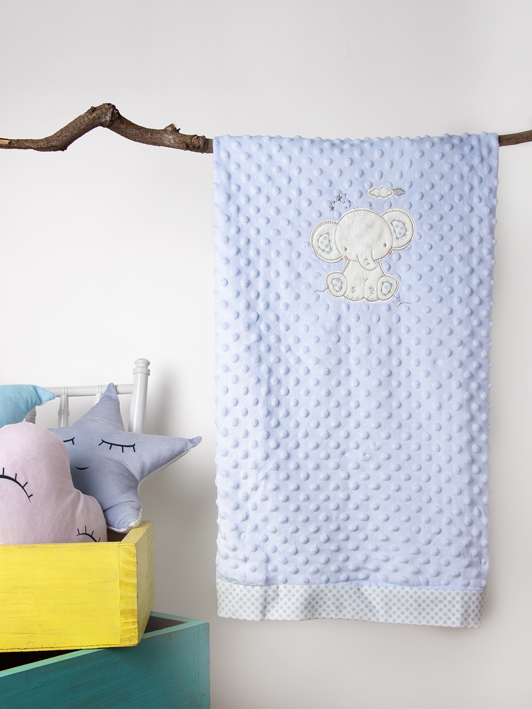 KICKS & CRAWL Blue Mild Winter 150 GSM Single Baby Elephant Double-Sided Bed Blanket
KICKS & CRAWL Blue Mild Winter 150 GSM Single Baby Elephant Double-Sided Bed Blanket