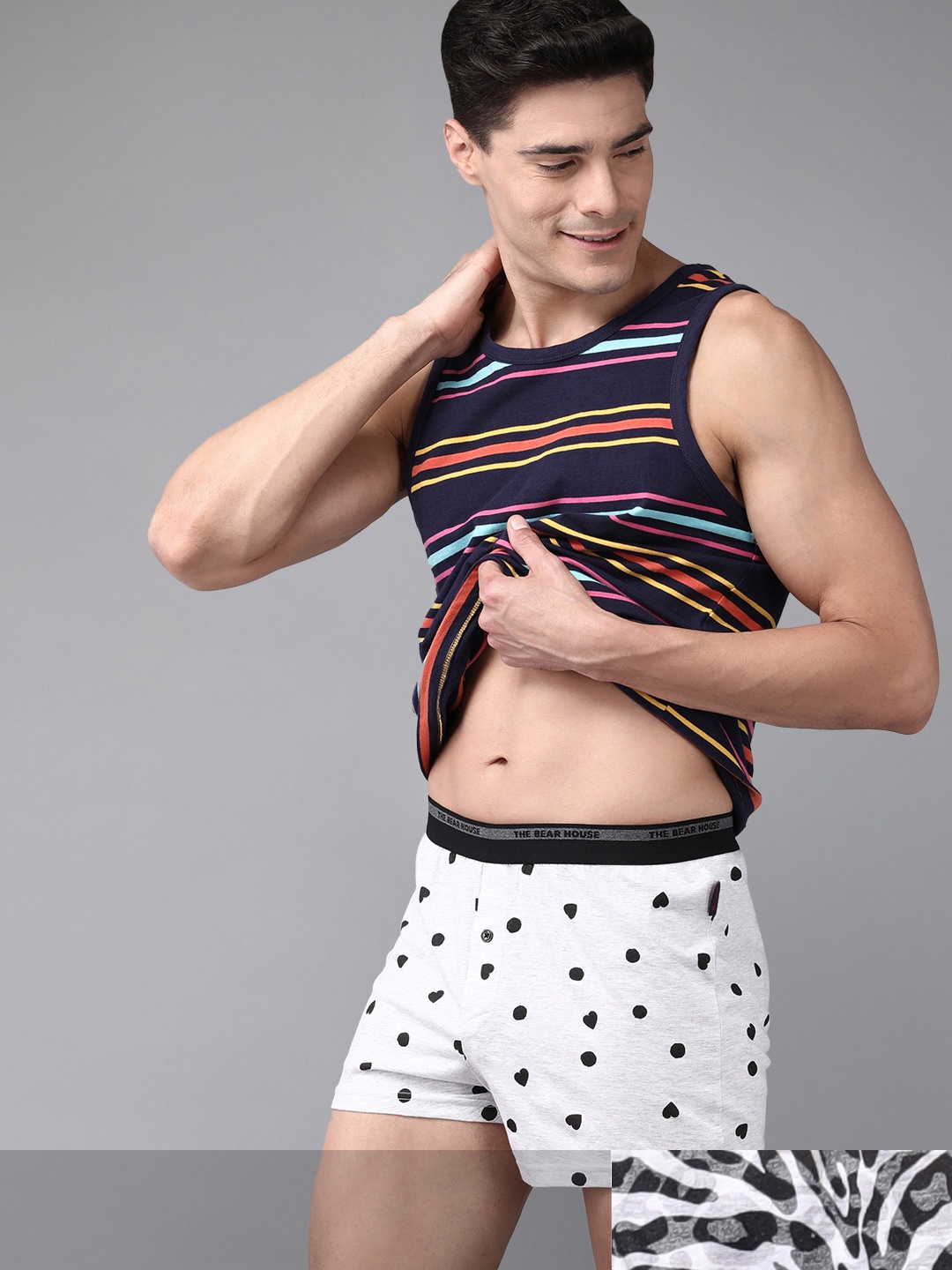 THE BEAR HOUSE Pack of 2 Assorted Knitted Boxers TBH-IBBIE