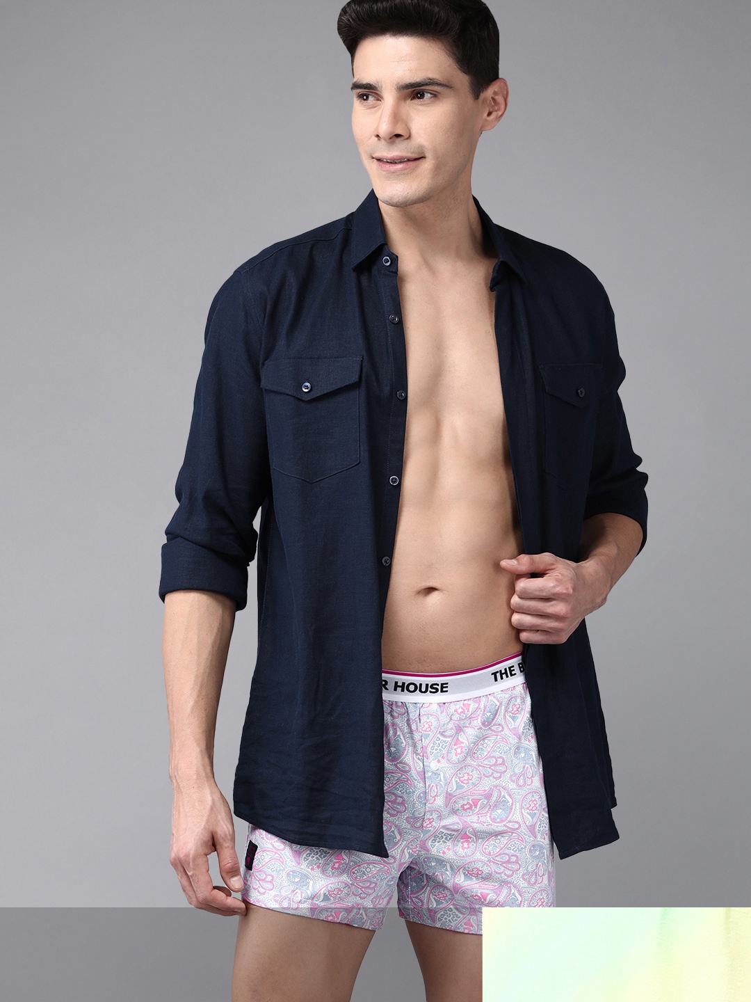 THE BEAR HOUSE Pack of 2 Assorted Knitted Boxers TBH-CHEWY
