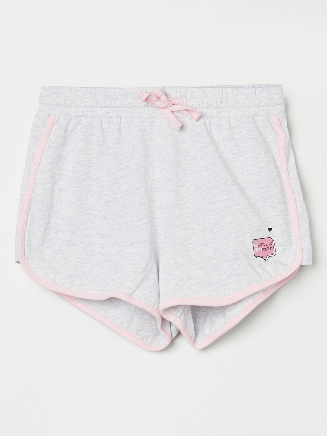 Fame Forever by Lifestyle Girls Grey Melange Shorts