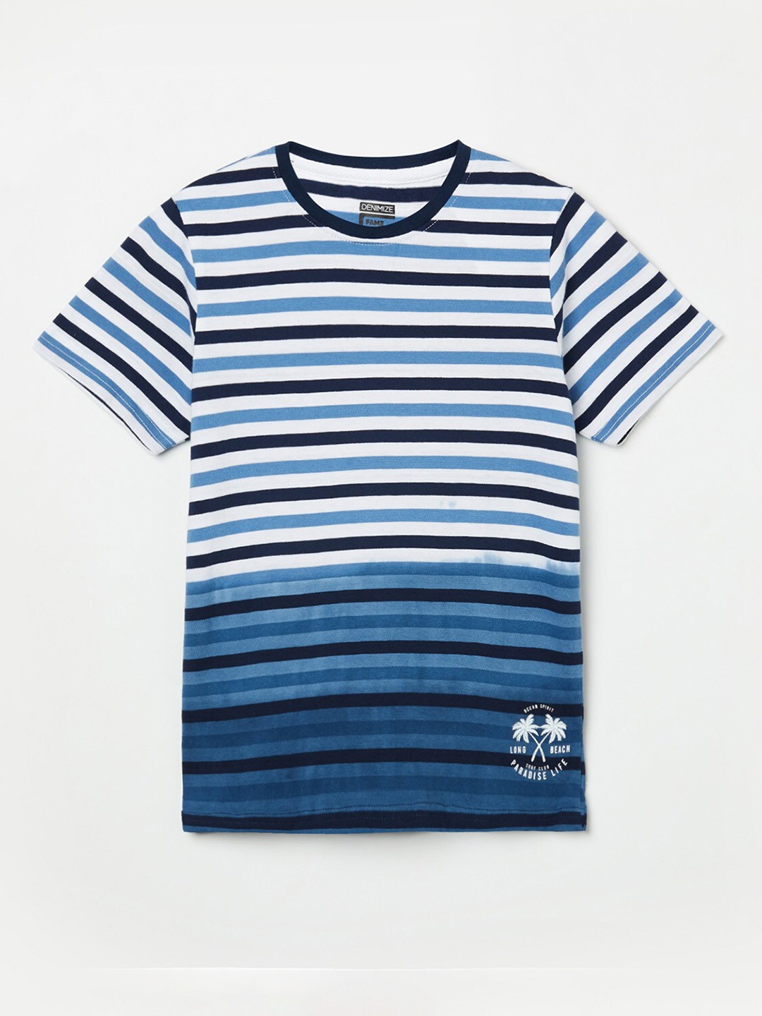 Fame Forever by Lifestyle Boys Navy Blue Striped V-Neck Pure Cotton T-shirt
Fame Forever by Lifestyle Boys Navy Blue Striped V-Neck Pure Cotton T-shirt
