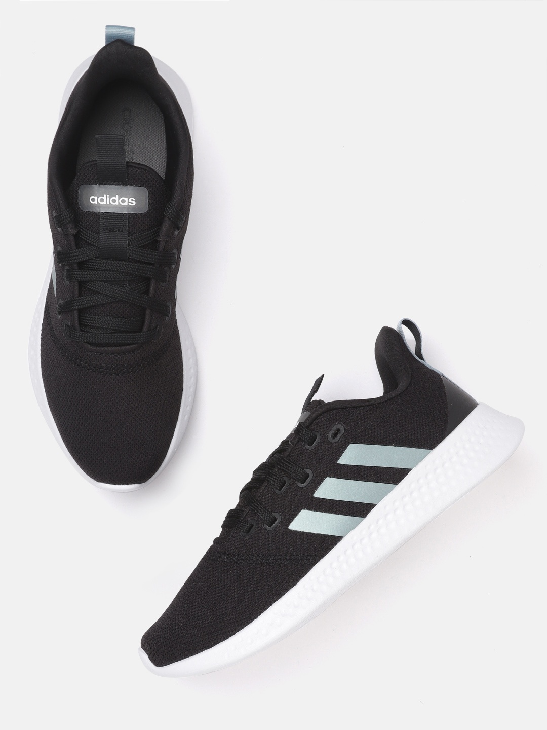 ADIDAS Women Black & Grey Woven Design Cloud Foam Puremotion Sustainable Running Shoes
ADIDAS Women Black & Grey Woven Design Cloud Foam Puremotion Sustainable Running Shoes