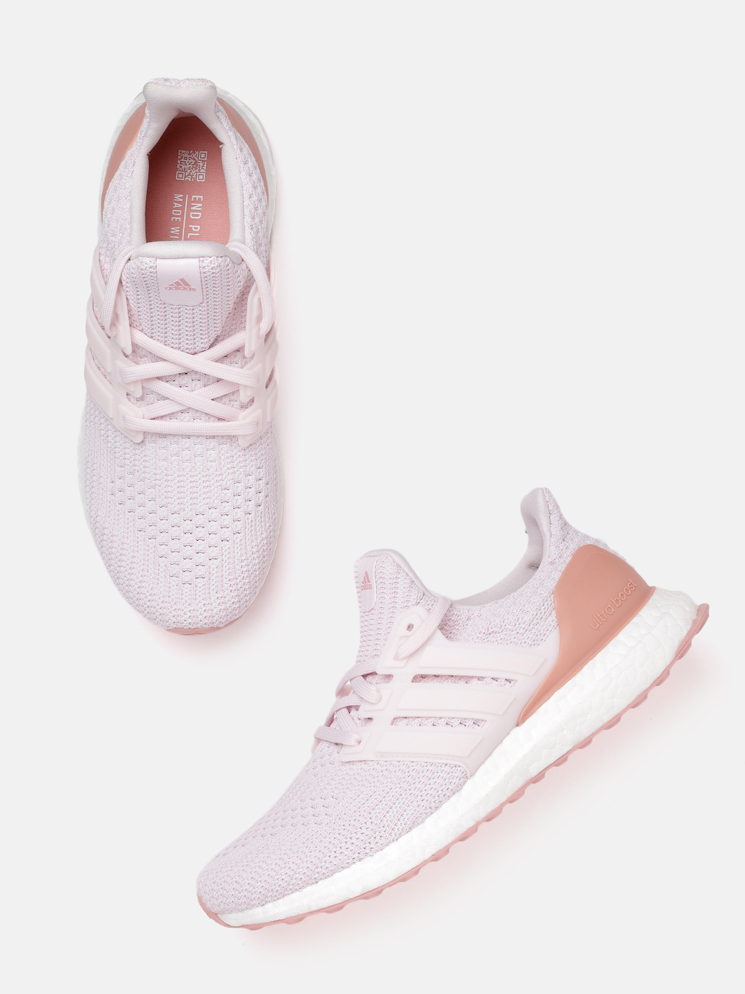 ADIDAS Women Peach-Coloured Woven Design Ultraboost 4.0 DNA Sustainable Running Shoes
ADIDAS Women Peach-Coloured Woven Design Ultraboost 4.0 DNA Sustainable Running Shoes