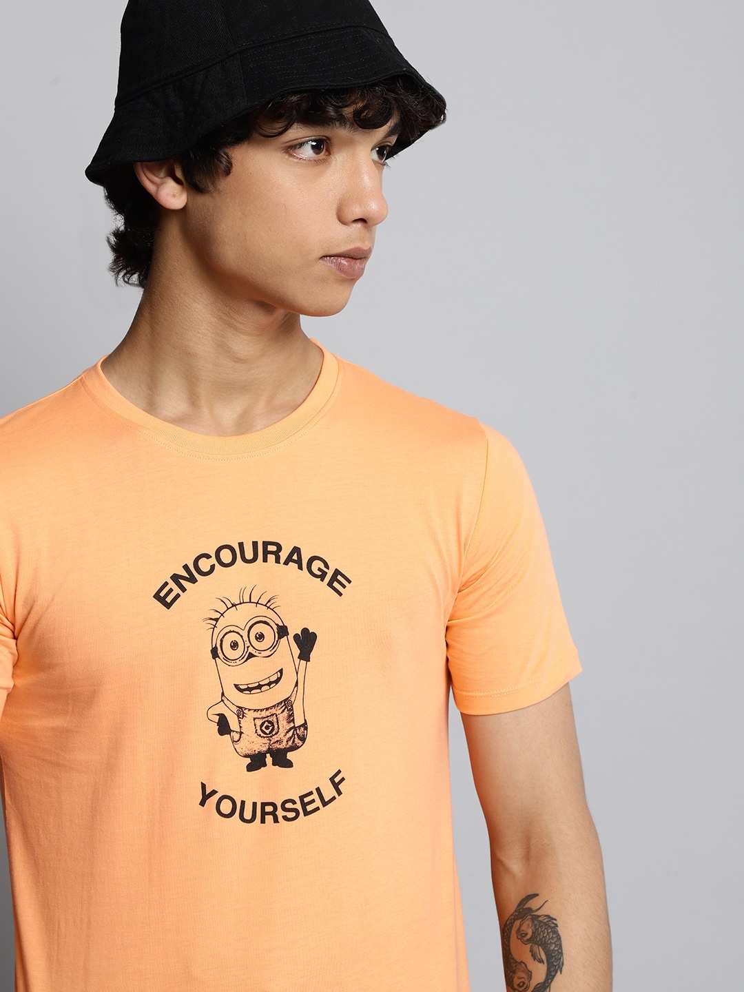 Minions by Kook N Keech Teens Boys Peach-Coloured Typography Minions Printed Pure Cotton T-shirt
Minions by Kook N Keech Teens Boys Peach-Coloured Typography Minions Printed Pure Cotton T-shirt