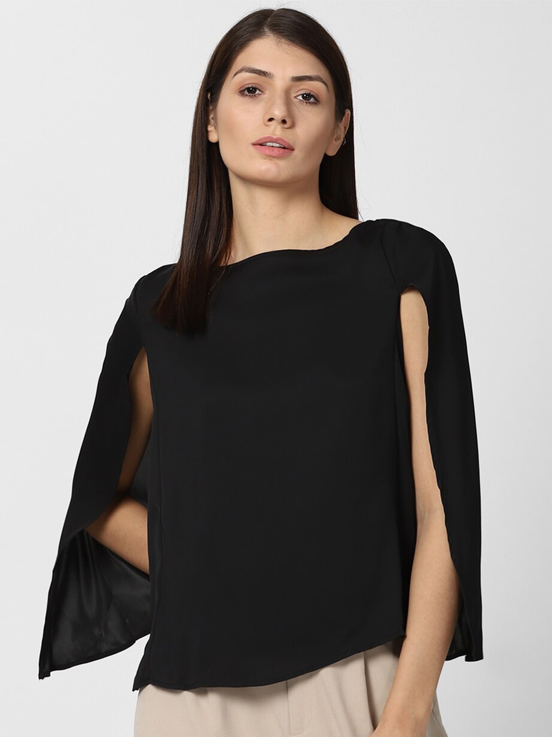 Van Heusen Woman Black Cape Top