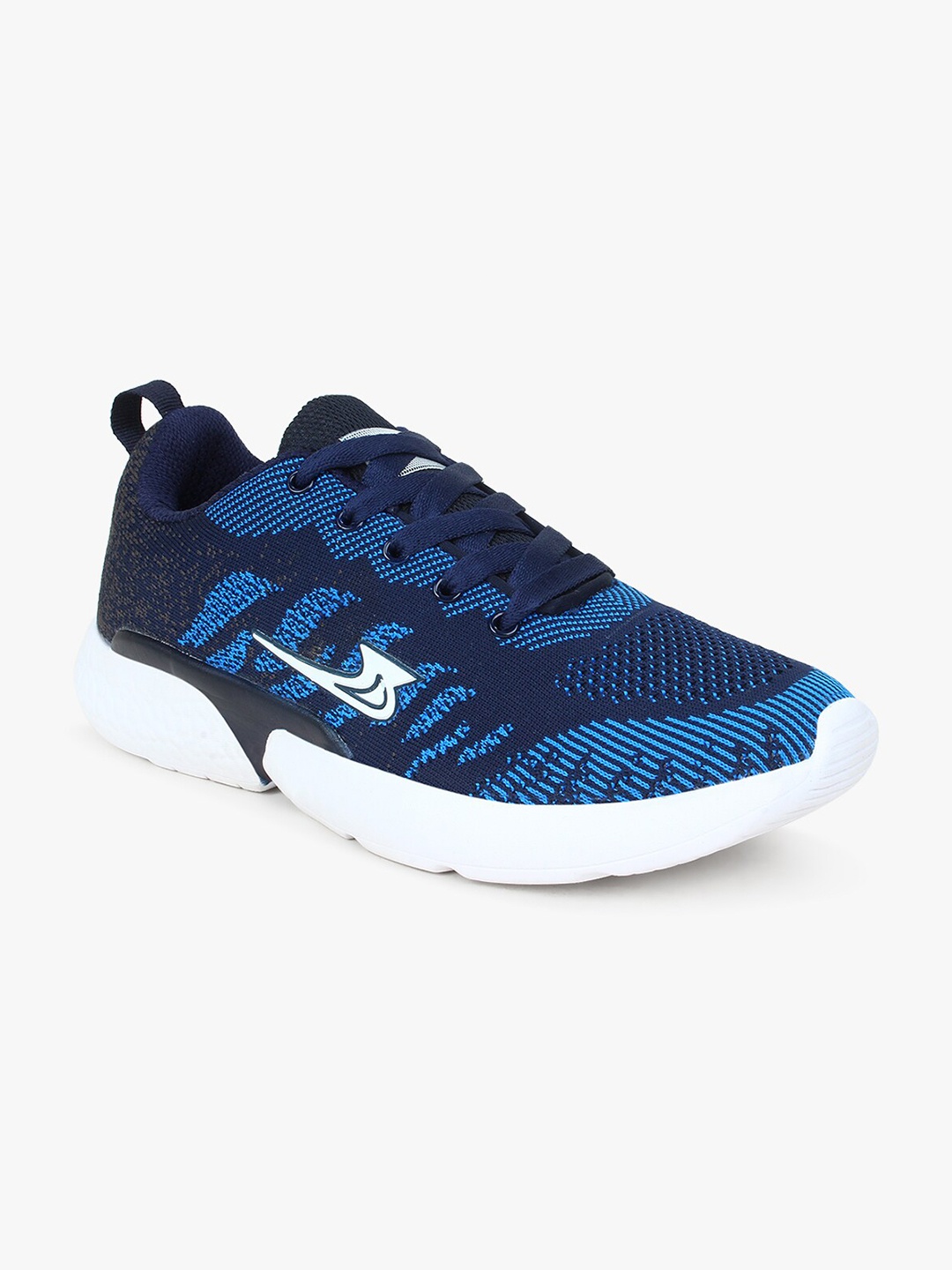 Columbus Men Navy Blue Mesh Running Sports Shoes