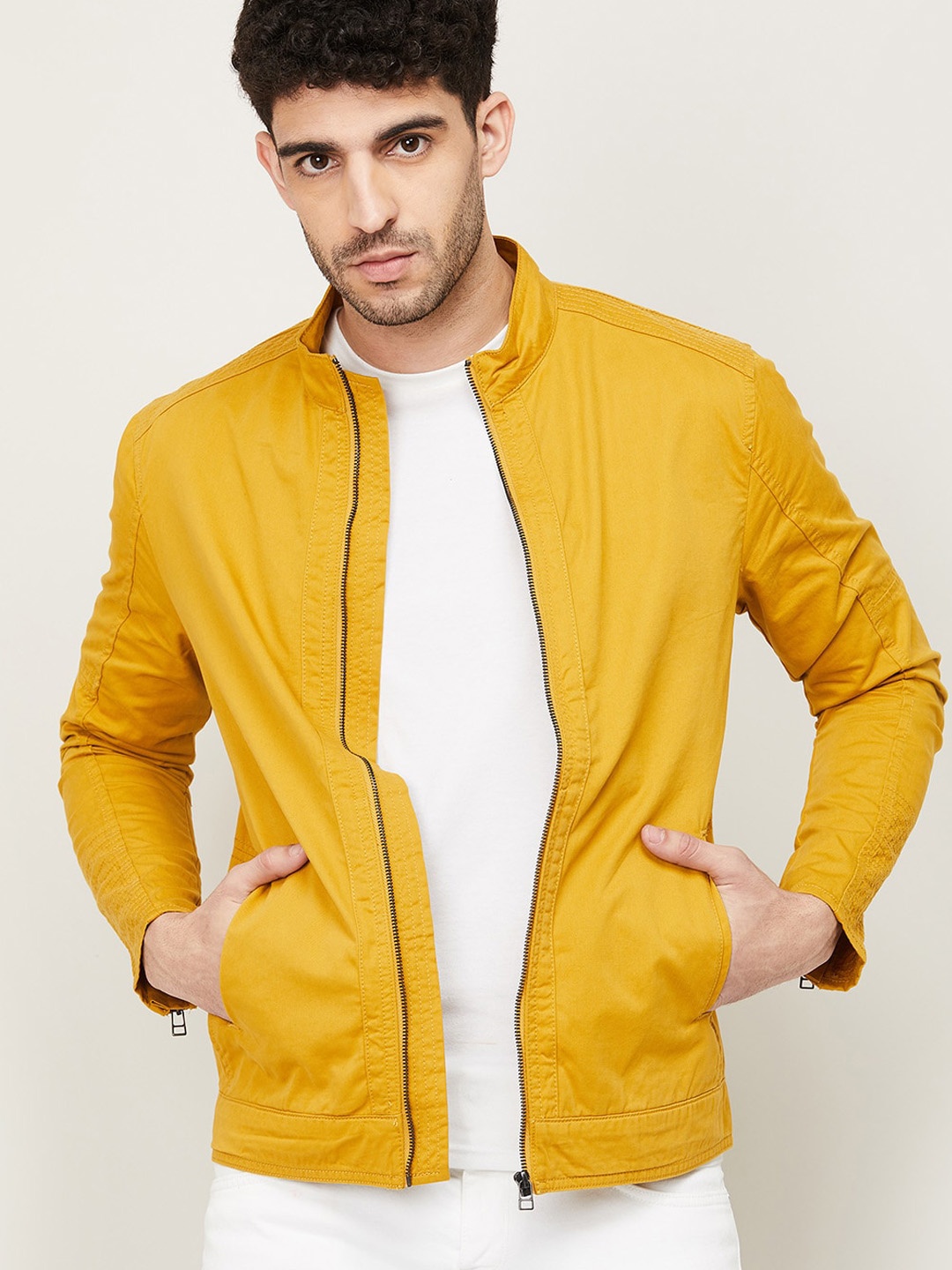 Forca by Lifestyle Men Mustard Tailored Jacket