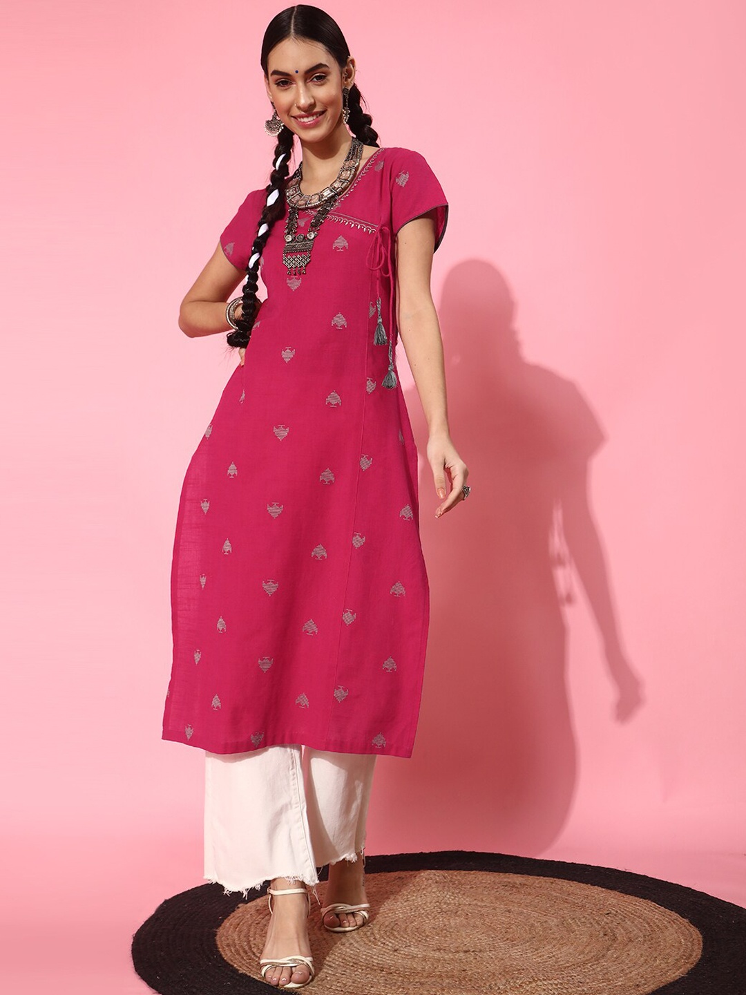 STREET 9 Pretty Pink Cotton Kurta