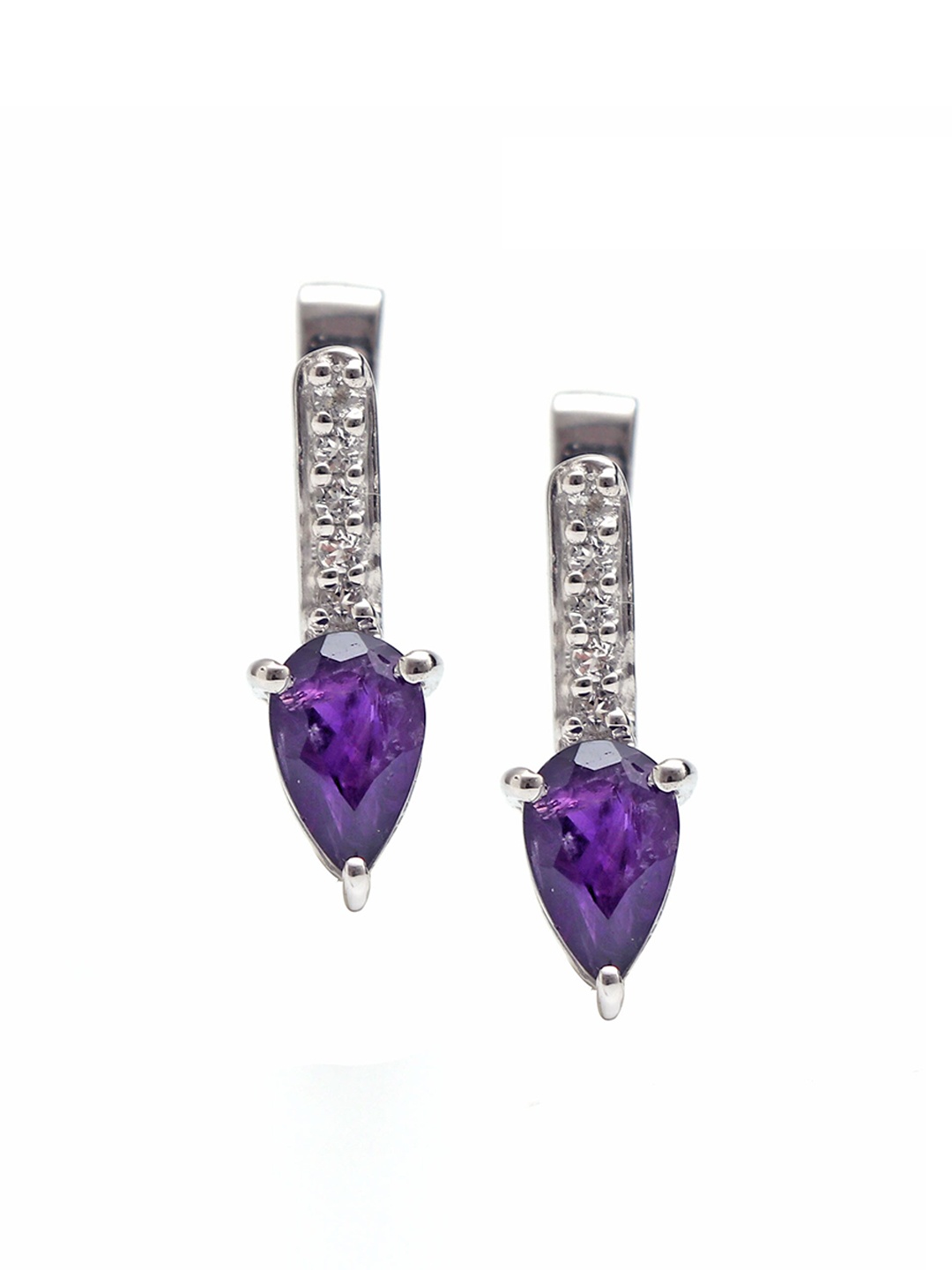 HIFLYER JEWELS Purple 925 Sterling Silver Amethyst White Topaz Gemstone Drop Earring
HIFLYER JEWELS Purple 925 Sterling Silver Amethyst White Topaz Gemstone Drop Earring