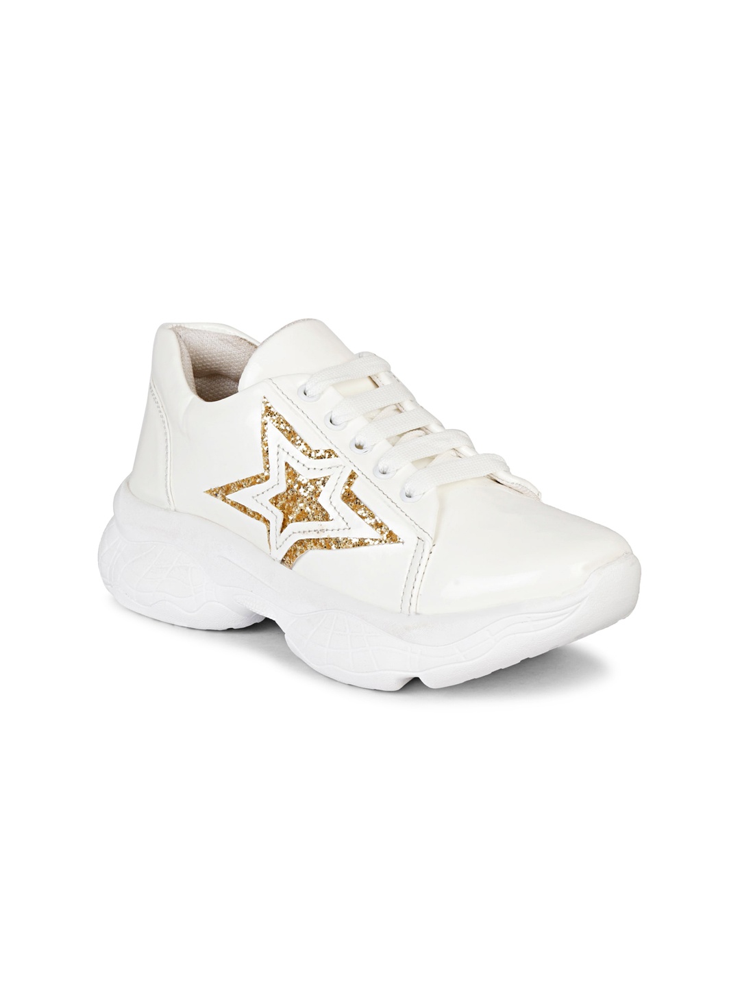 MOZAFIA Women White Printed Sneakers