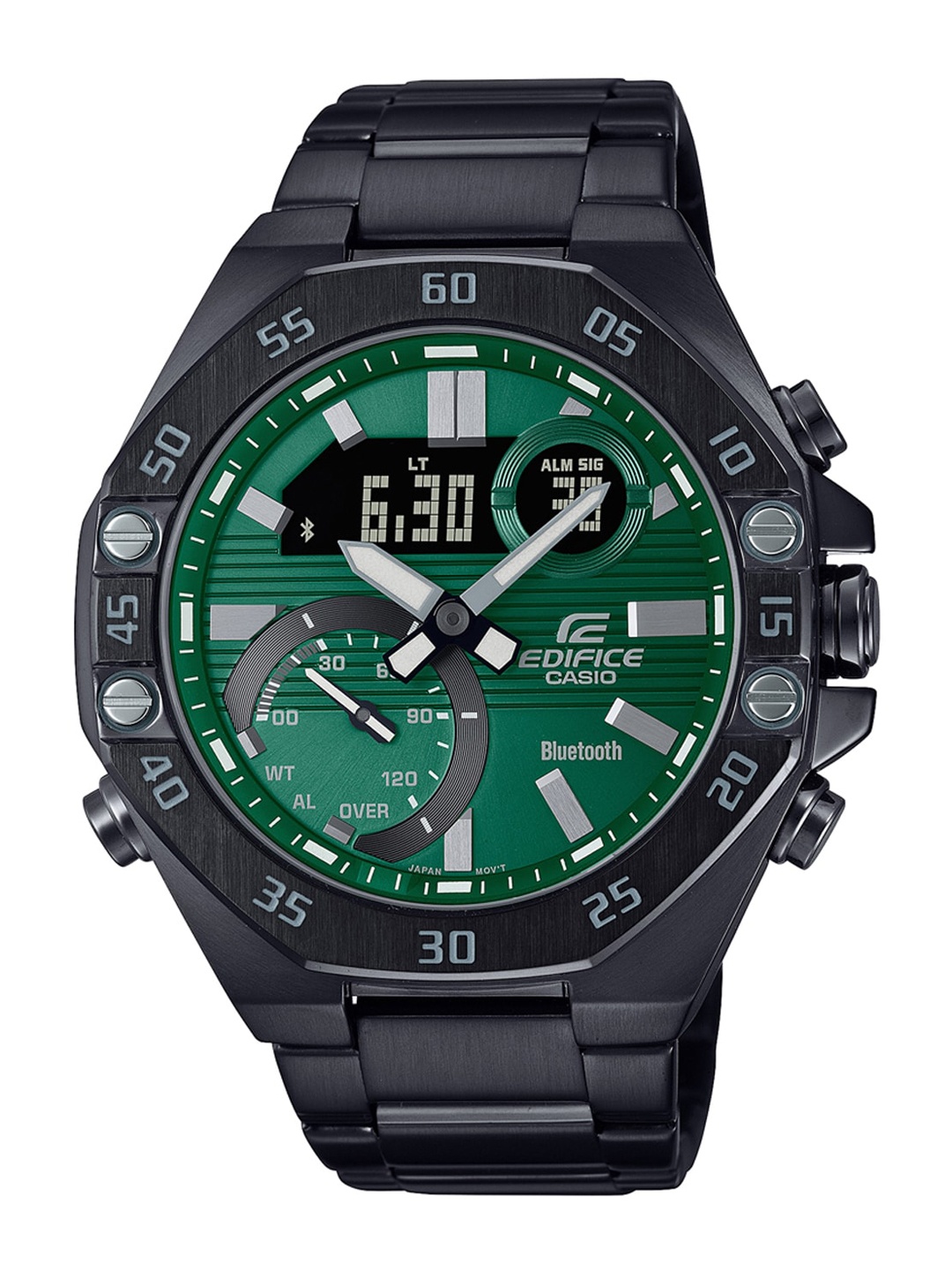 CASIO Men Green Dial & Black Bracelet Style Strap Analogue & Digital Bluetooth Watch ED526
CASIO Men Green Dial & Black Bracelet Style Strap Analogue & Digital Bluetooth Watch ED526