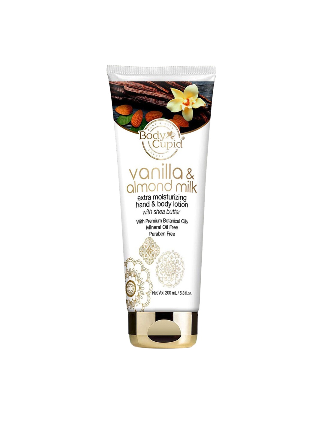 Body Cupid Vanilla & Almond Milk Extra Moisturizing Hand & Body Lotion - 200 ml, White
Body Cupid Vanilla & Almond Milk Extra Moisturizing Hand & Body Lotion - 200 ml, White