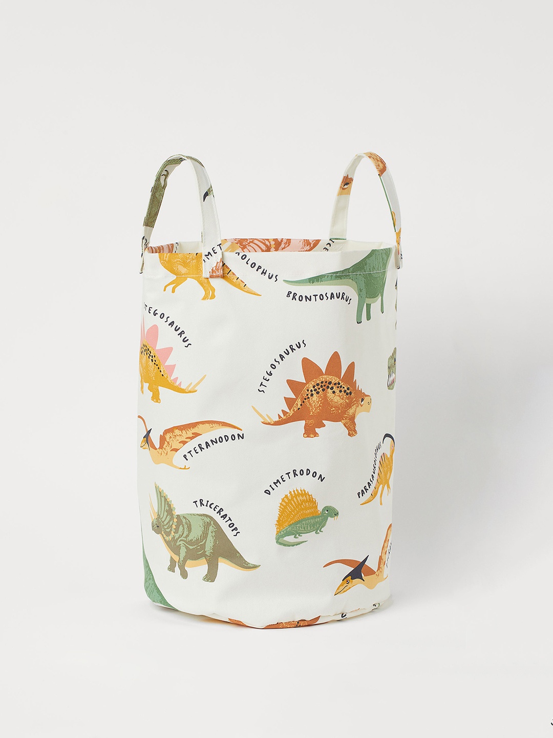 H&M White Printed Storage Basket