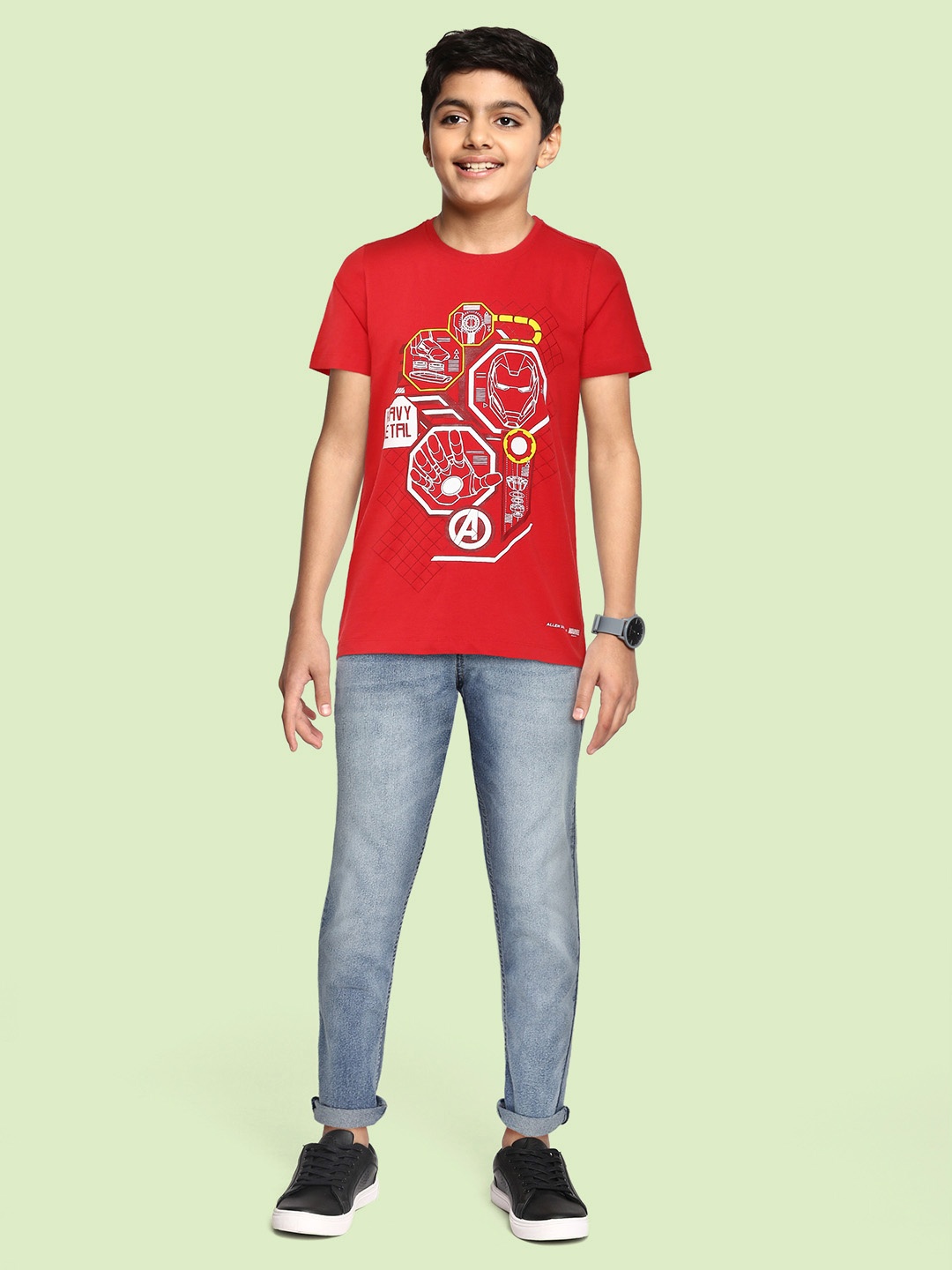 Allen Solly Junior x Marvels Boys Red Iron Man Superhero Print Pure Cotton T-shirt
Allen Solly Junior x Marvels Boys Red Iron Man Superhero Print Pure Cotton T-shirt