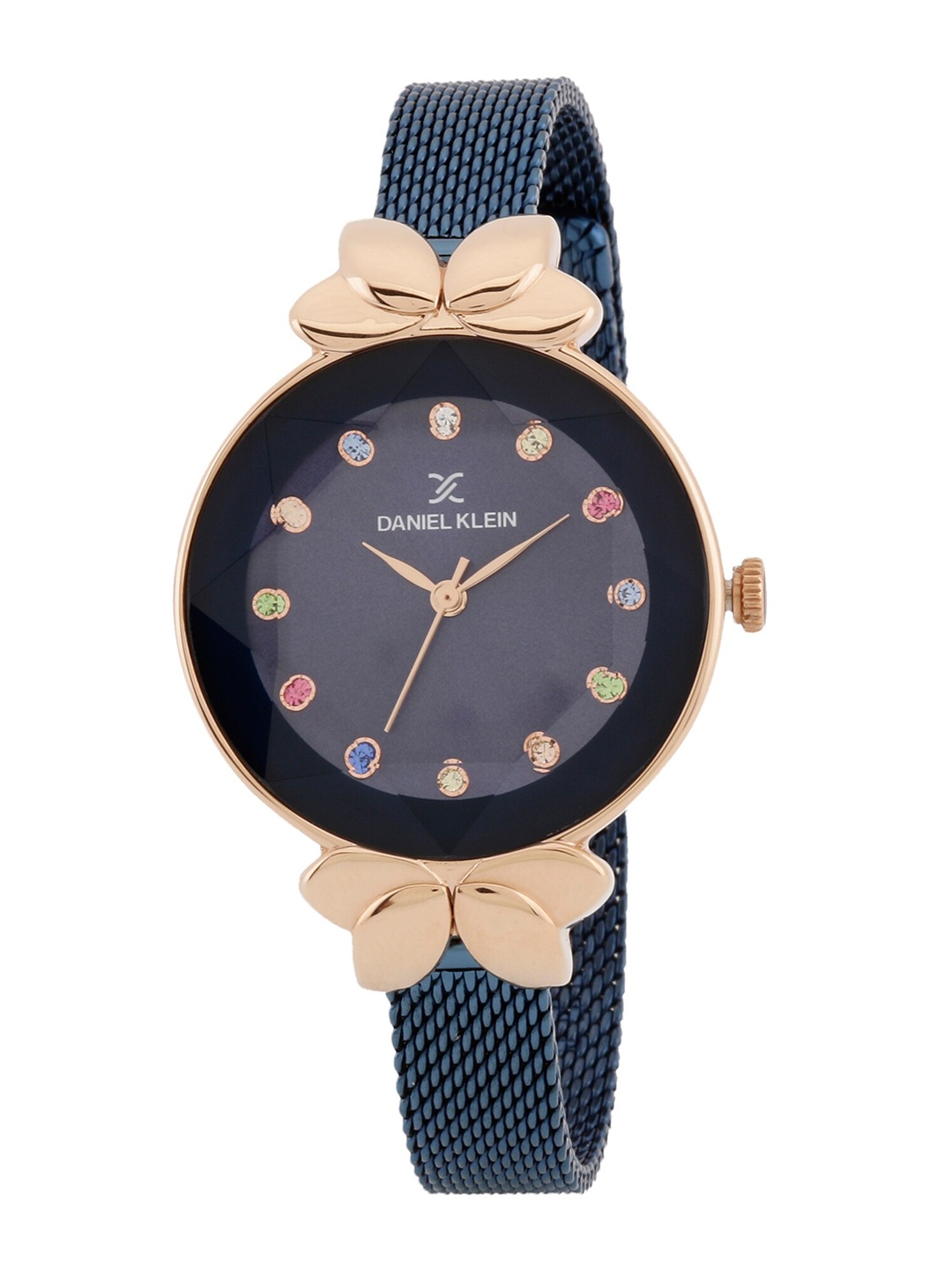 Daniel Klein Women Black & Gold Embellished Dial with Blue Straps Analogue Wrist Watch
Daniel Klein Women Black & Gold Embellished Dial with Blue Straps Analogue Wrist Watch