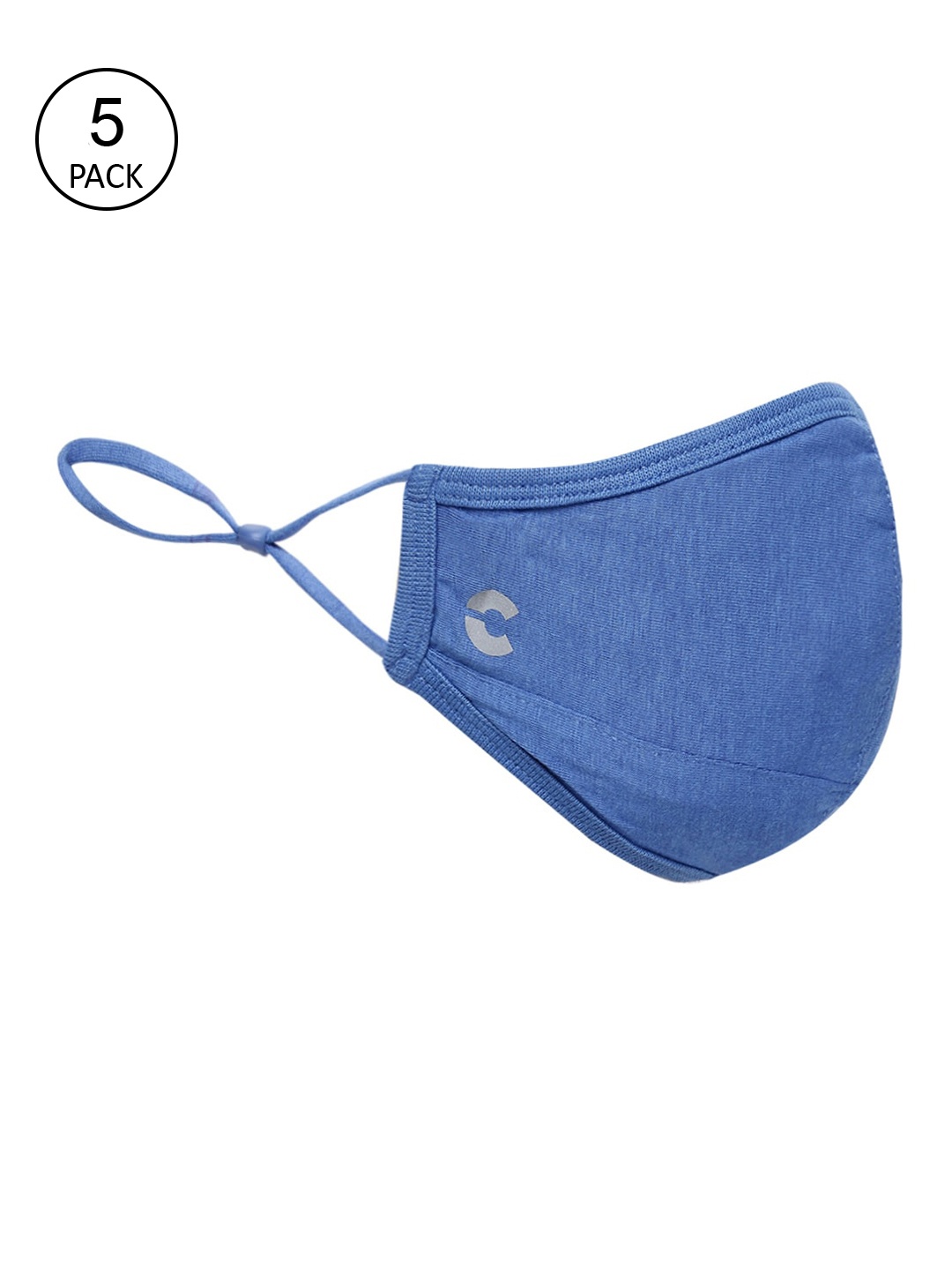 FREECULTR Unisex Pack of 5 Anti-Microbial Bamboo Cotton 5-Ply Reusable Cloth Masks, Blue
FREECULTR Unisex Pack of 5 Anti-Microbial Bamboo Cotton 5-Ply Reusable Cloth Masks, Blue
