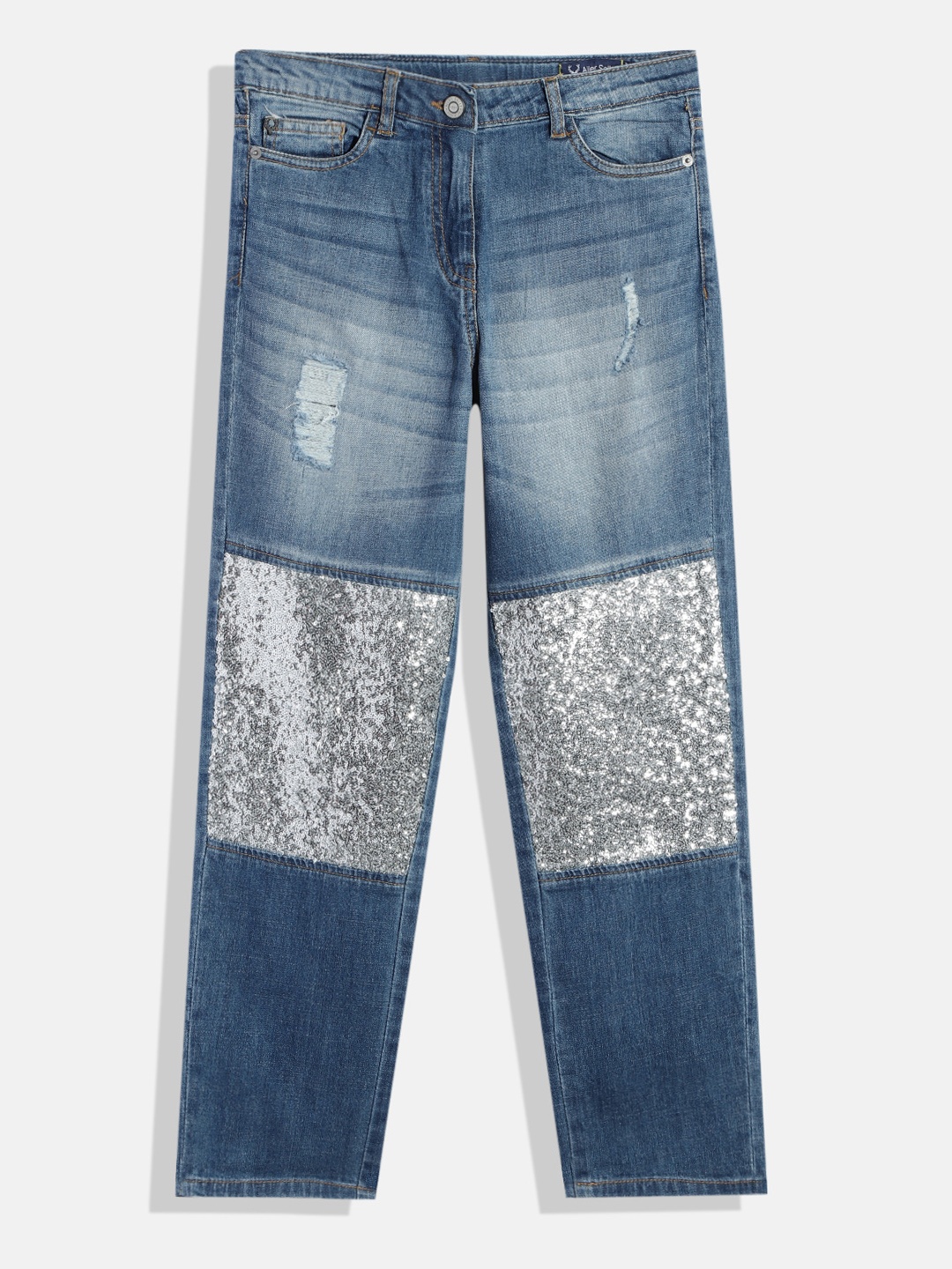 Allen Solly Junior Girls Boyfriend Fit Mildly Distressed Embellished Stretchable Jeans, Blue
Allen Solly Junior Girls Boyfriend Fit Mildly Distressed Embellished Stretchable Jeans, Blue