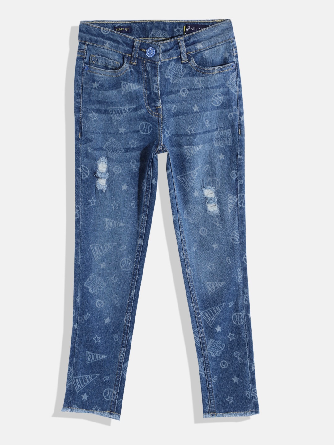 Allen Solly Junior Girls Skinny Fit Mildly Distressed Light Fade Printed Stretchable Jeans, Blue
Allen Solly Junior Girls Skinny Fit Mildly Distressed Light Fade Printed Stretchable Jeans, Blue
