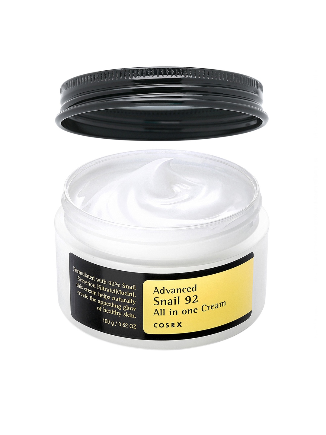 COSRX Advanced Snail 92 All in One Repair Cream with 92% Snail Mucin for Moisturizing-100g, White
COSRX Advanced Snail 92 All in One Repair Cream with 92% Snail Mucin for Moisturizing-100g, White