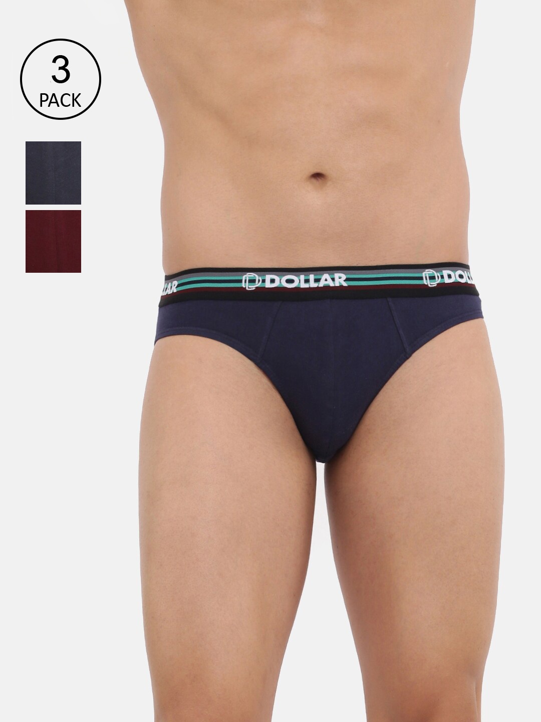 Dollar Bigboss Men Solid Pack of 3 Shuffle Intellisoft Cotton Spandex Brief, Assorted
Dollar Bigboss Men Solid Pack of 3 Shuffle Intellisoft Cotton Spandex Brief, Assorted
