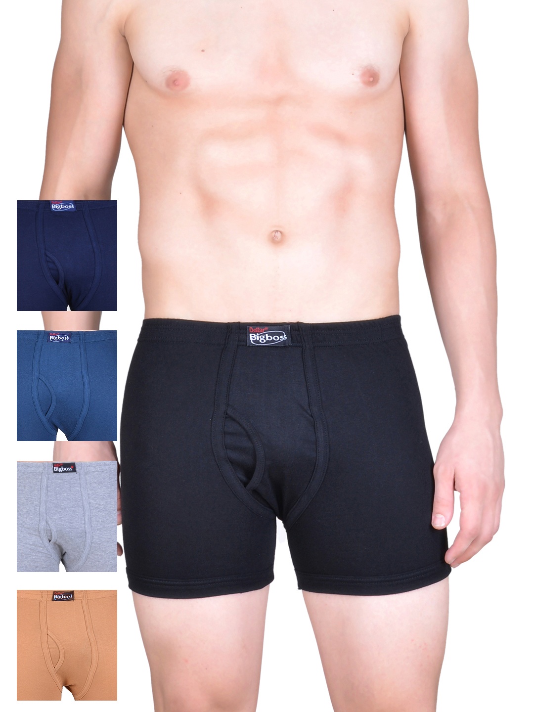 Dollar Bigboss Men Pack of 5 Combed Cotton Plush-Backed Waistband Trunks MDTR-03-PO5-2, Multi
Dollar Bigboss Men Pack of 5 Combed Cotton Plush-Backed Waistband Trunks MDTR-03-PO5-2, Multi