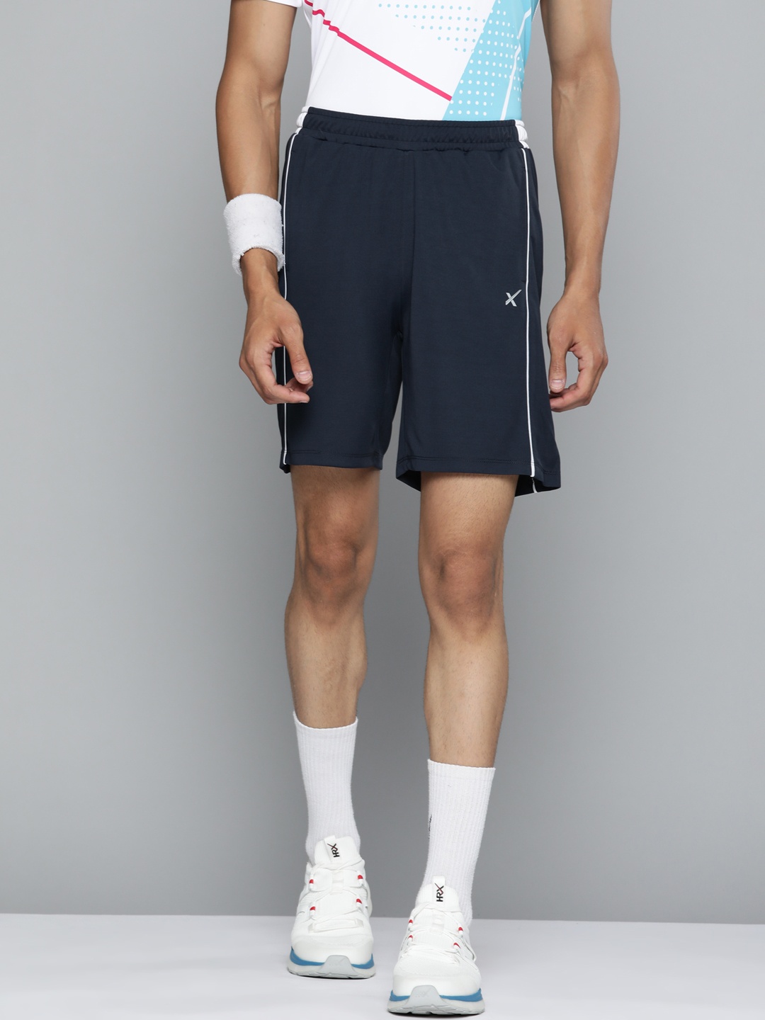 HRX By Hrithik Roshan Racketsport Men Moonlit Ocean Rapid-Dry Solid Shorts, Navy blue
HRX By Hrithik Roshan Racketsport Men Moonlit Ocean Rapid-Dry Solid Shorts, Navy blue