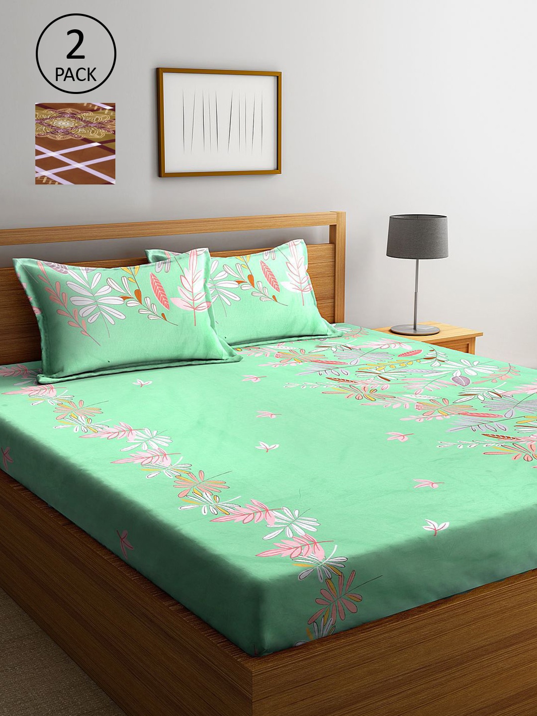 KLOTTHE Multicoloured Floral 210 TC 2 King Bedsheet with 4 Pillow Covers, Multi
KLOTTHE Multicoloured Floral 210 TC 2 King Bedsheet with 4 Pillow Covers, Multi