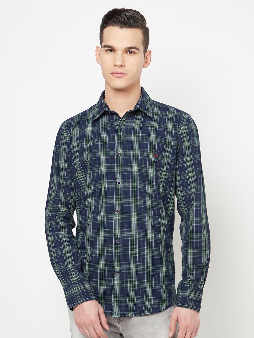 Crimsoune Club Men Navy Blue Slim Fit Tartan Checks Checked Pure Cotton Casual Shirt
Crimsoune Club Men Navy Blue Slim Fit Tartan Checks Checked Pure Cotton Casual Shirt