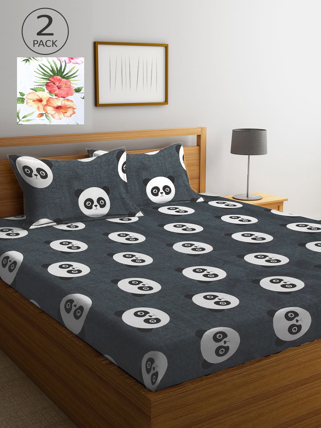 KLOTTHE Multicoloured Cartoon Characters 210 TC 2 King Bedsheet with 4 Pillow Covers, Multi
KLOTTHE Multicoloured Cartoon Characters 210 TC 2 King Bedsheet with 4 Pillow Covers, Multi