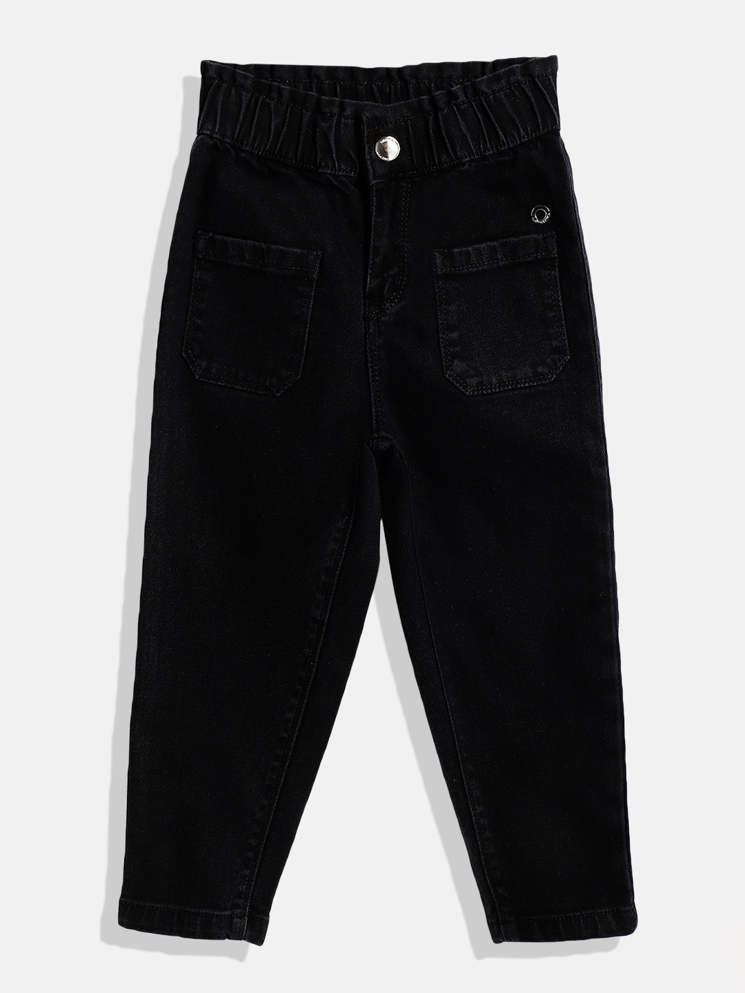 Gini and Jony Girls Black Elasticated Waist Stretchable Jeans with Oversized Patch Pockets
Gini and Jony Girls Black Elasticated Waist Stretchable Jeans with Oversized Patch Pockets