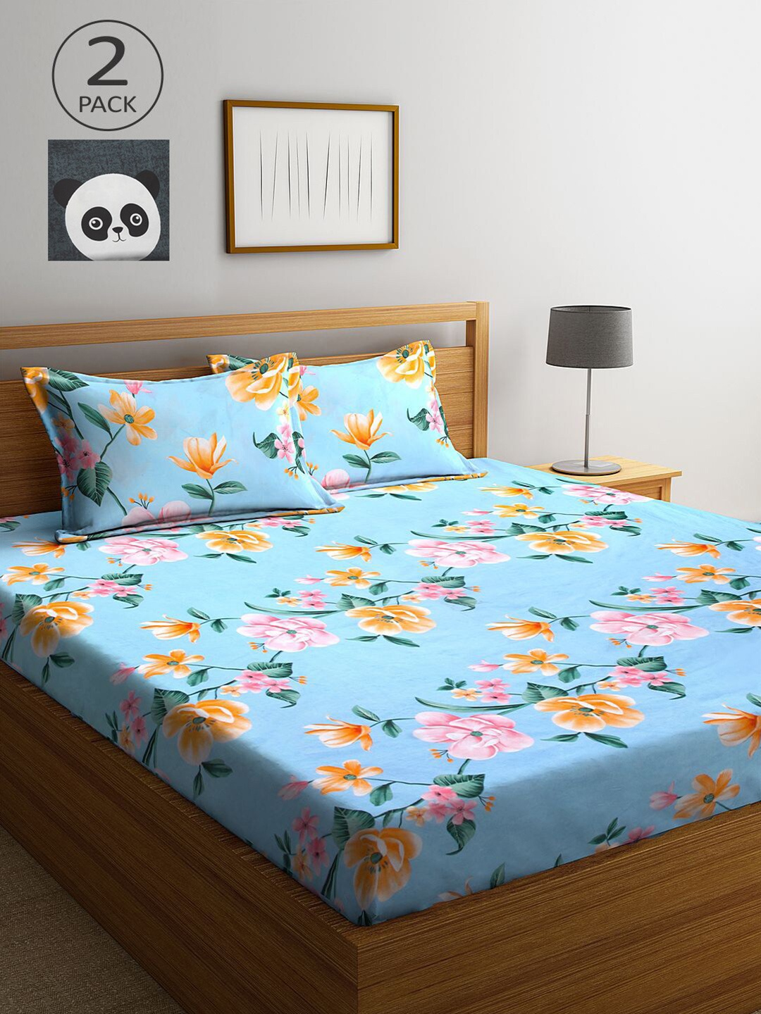KLOTTHE Set Of 2 Green & Blue Cartoon Characters 210 TC King Bedsheet with 4 Pillow Covers
KLOTTHE Set Of 2 Green & Blue Cartoon Characters 210 TC King Bedsheet with 4 Pillow Covers