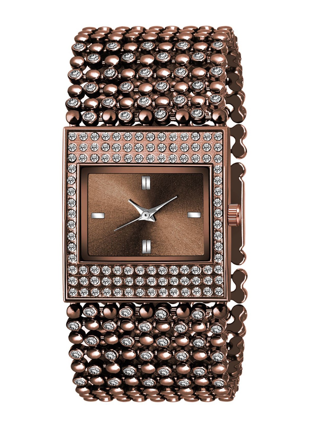 HAPPY KHAJANA Women Brown Dial & Brown Stainless Steel Straps Analogue Watch LADIES_612
HAPPY KHAJANA Women Brown Dial & Brown Stainless Steel Straps Analogue Watch LADIES_612