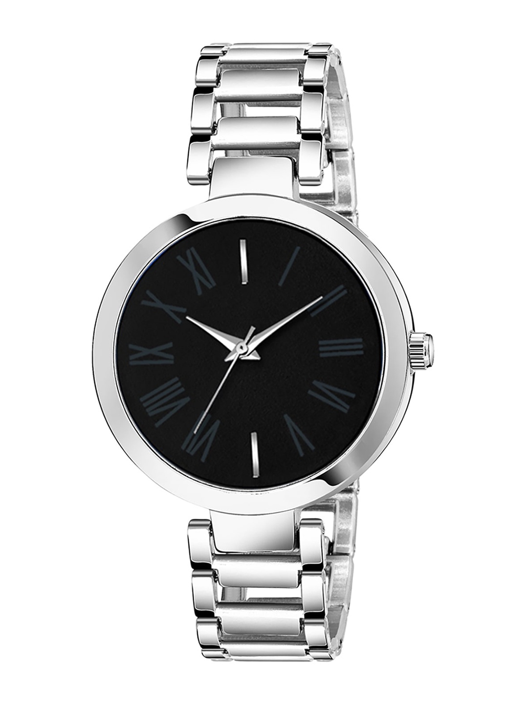HAPPY KHAJANA Women Black Brass Dial Stainless Steel Bracelet Style Straps Analogue Watch
HAPPY KHAJANA Women Black Brass Dial Stainless Steel Bracelet Style Straps Analogue Watch