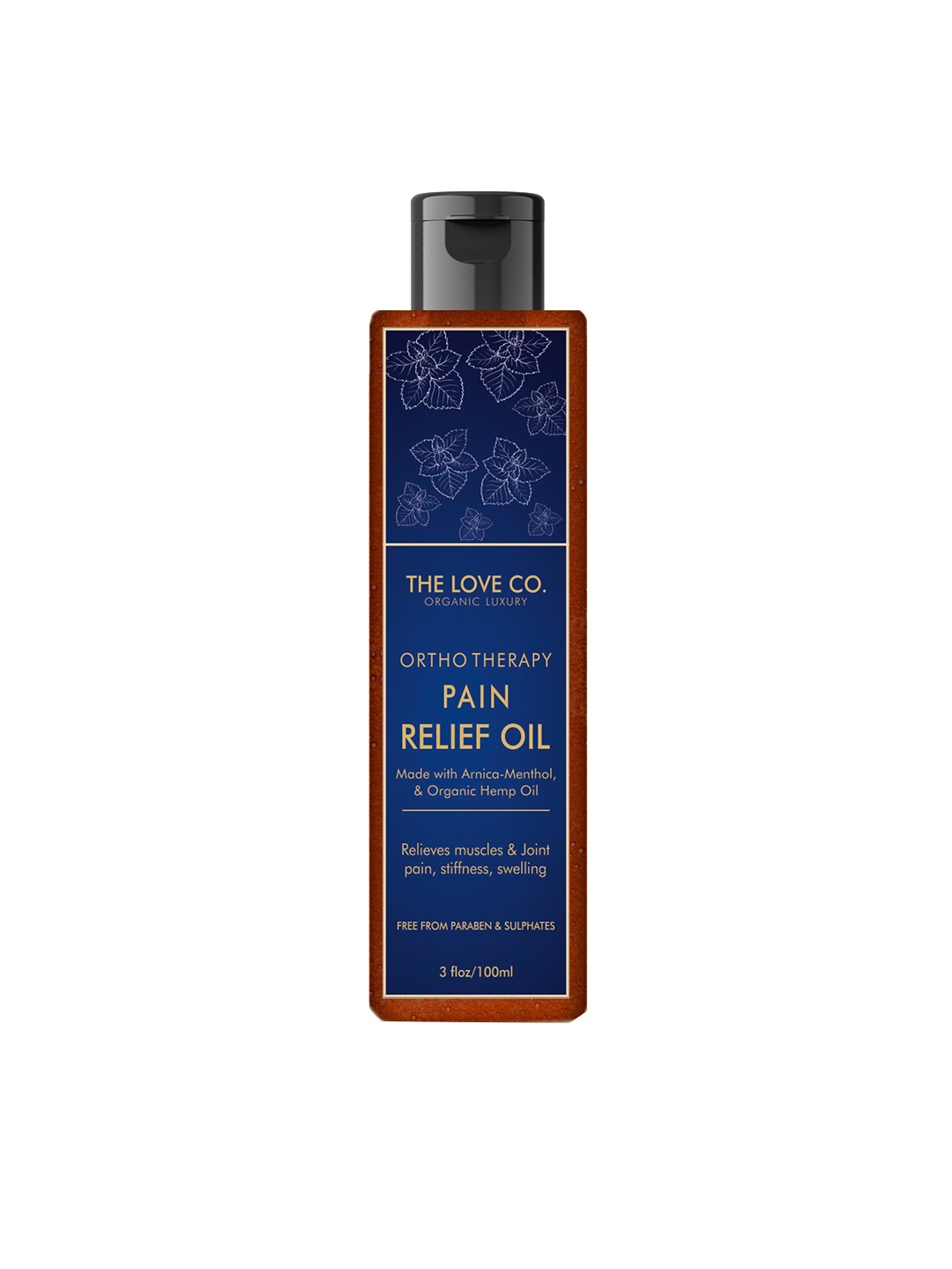 THE LOVE CO. Organic Luxury Orthotherapy Pain Relief Oil with Arnica-Menthol & Hemp 100 ml, Blue
THE LOVE CO. Organic Luxury Orthotherapy Pain Relief Oil with Arnica-Menthol & Hemp 100 ml, Blue