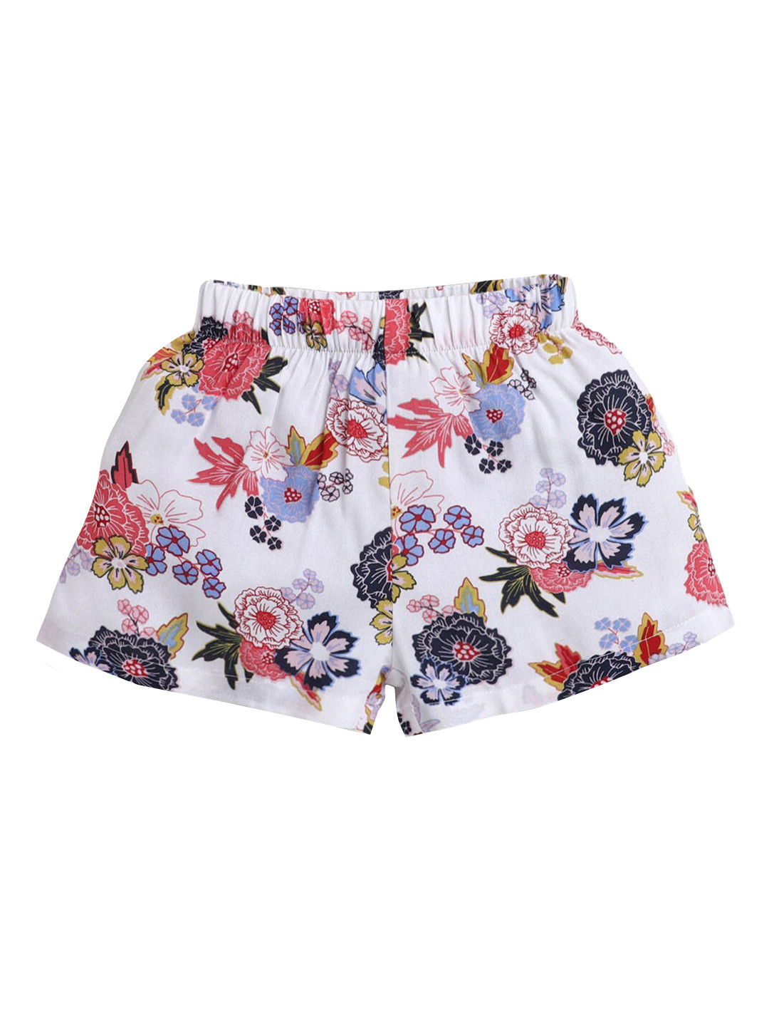 Hopscotch Girls White & Red Floral Printed Shorts
Hopscotch Girls White & Red Floral Printed Shorts
