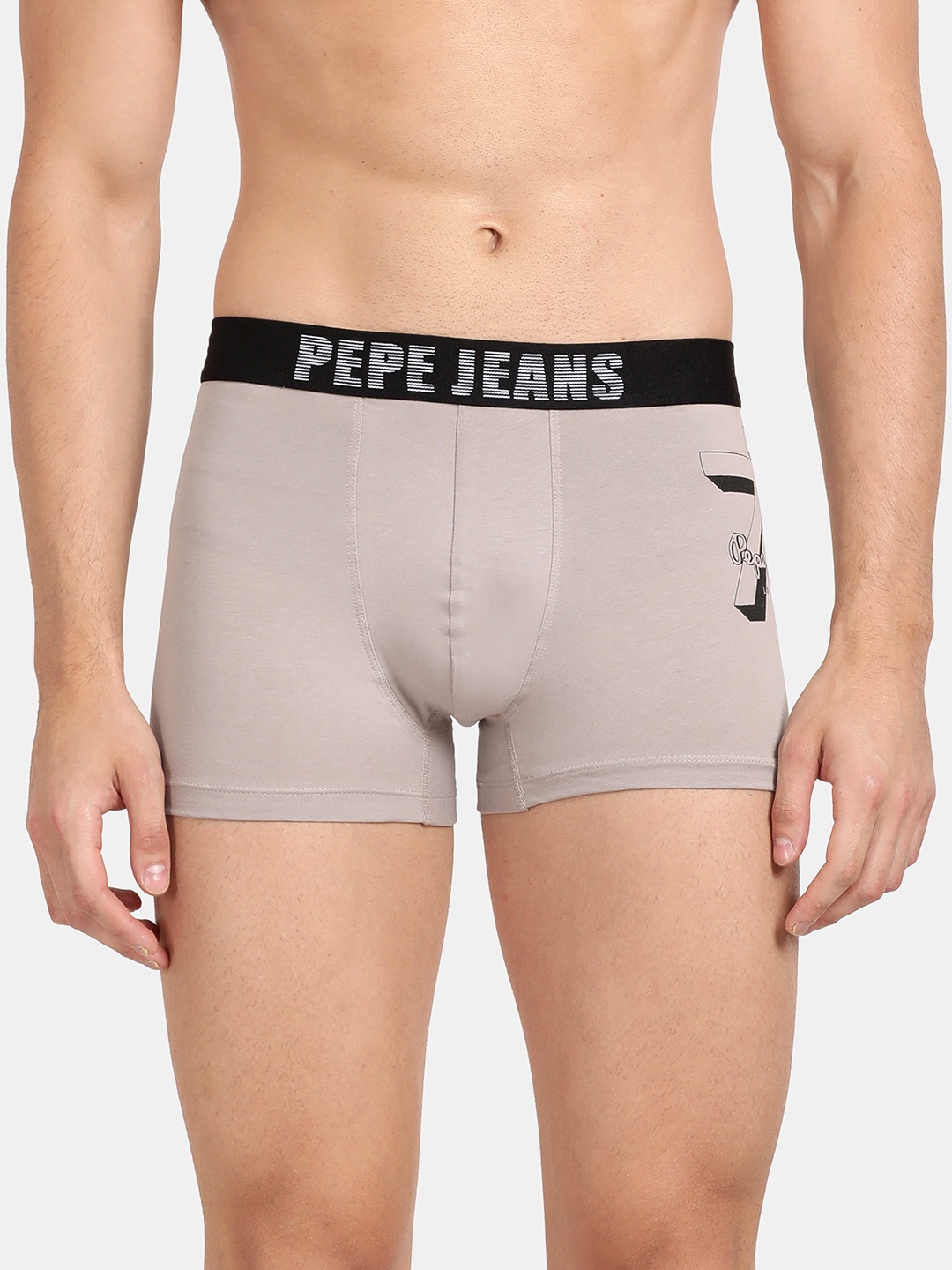 Pepe Jeans Men Mid Grey Solid Comfort Fit Mid-Rise No-Marks Stretchable Trunk OPT07
Pepe Jeans Men Mid Grey Solid Comfort Fit Mid-Rise No-Marks Stretchable Trunk OPT07