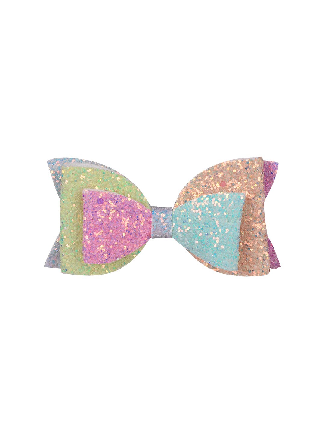 Aye Candy Girls Pink & Yellow Embellished Alligator Hair Clip