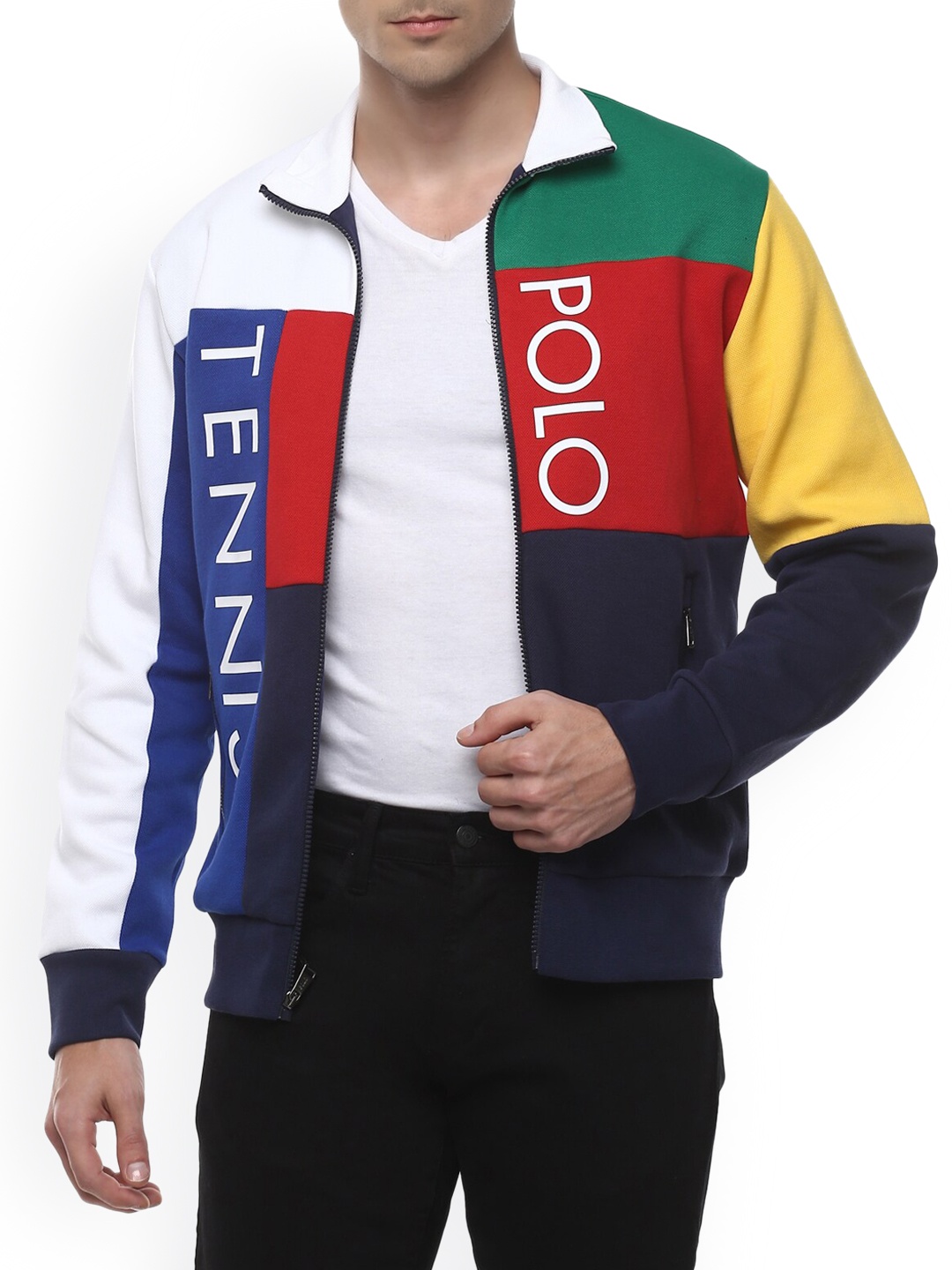 Polo Ralph Lauren Men Multicoloured Lightweight Bomber with Patchwork Jacket, Multi
Polo Ralph Lauren Men Multicoloured Lightweight Bomber with Patchwork Jacket, Multi