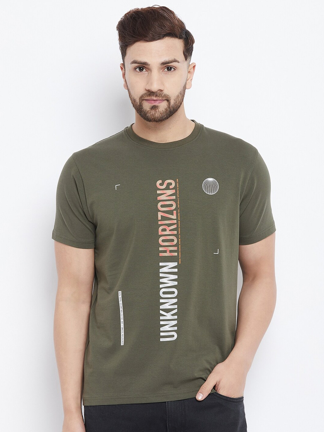 98 Degree North Men Olive Green Typography Printed T-shirt
98 Degree North Men Olive Green Typography Printed T-shirt