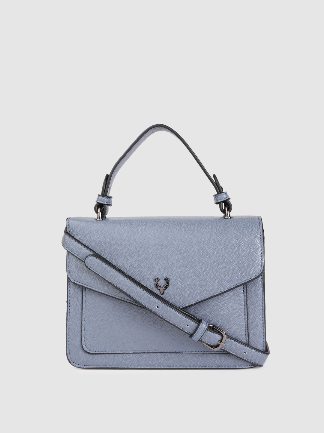 Allen Solly Blue Solid Satchel 
Allen Solly Blue Solid Satchel