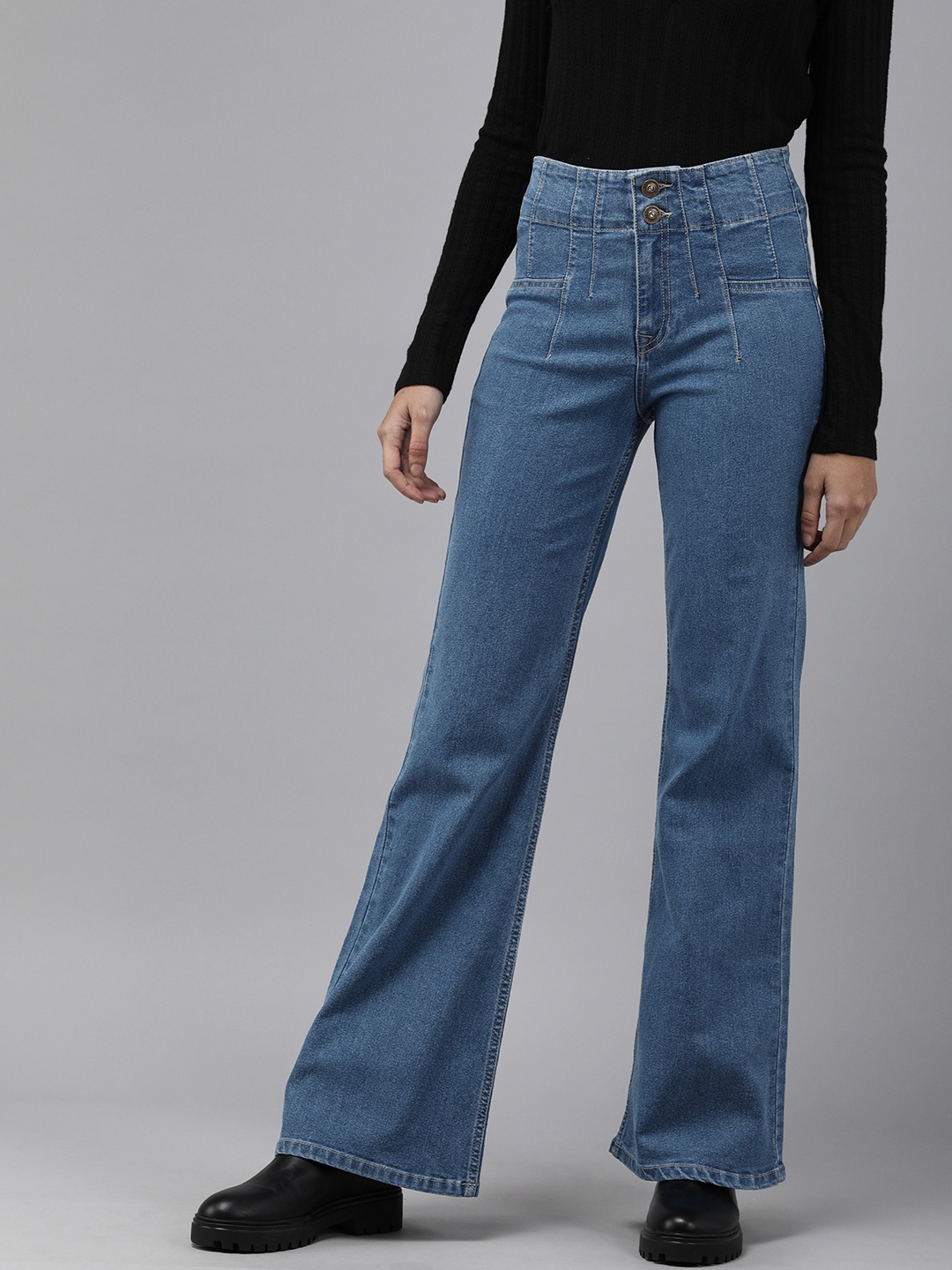 Roadster Fast and Furious Women Blue Flared High-Rise Stretchable Jeans
Roadster Fast and Furious Women Blue Flared High-Rise Stretchable Jeans